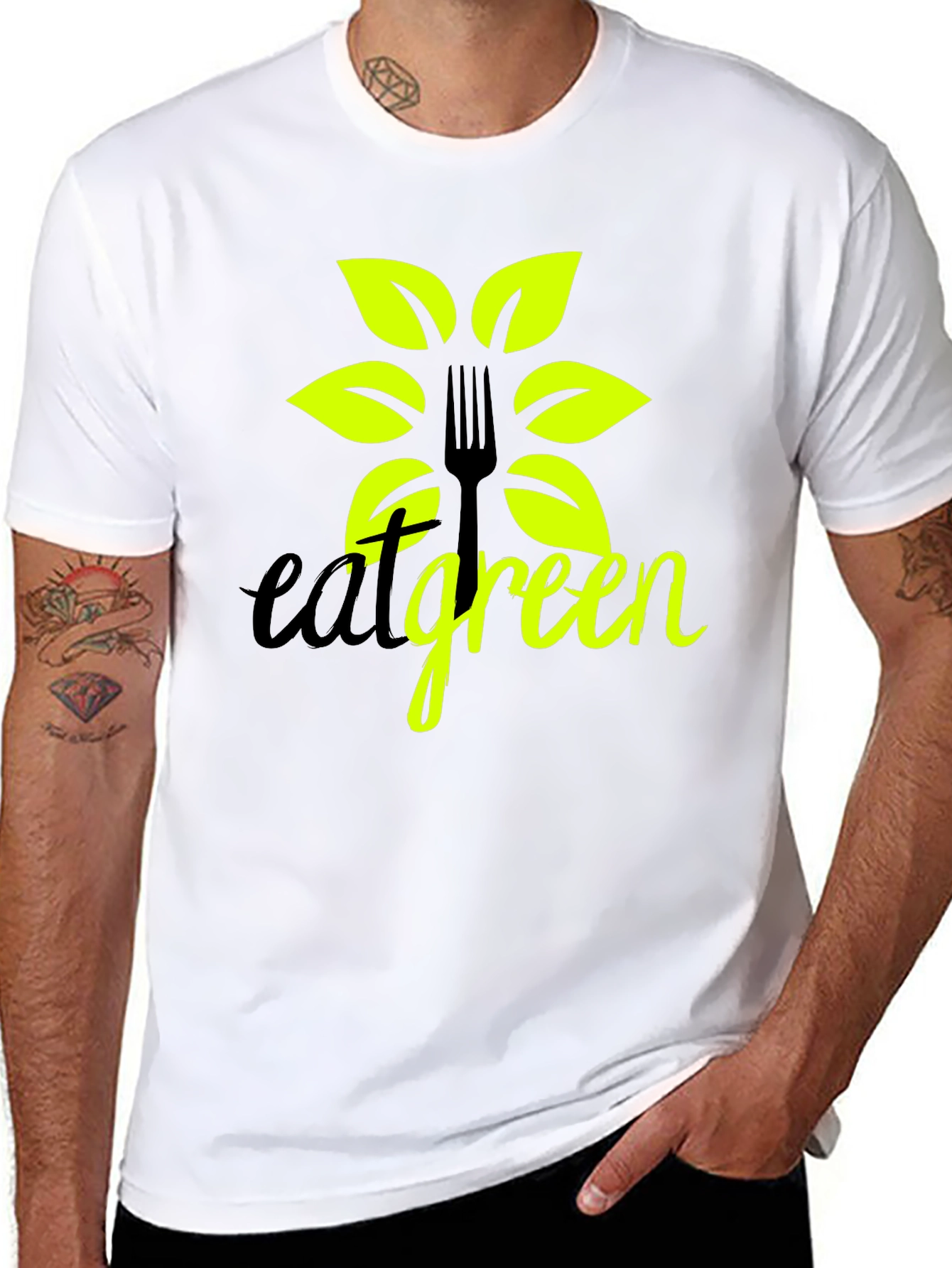 Eat Green T-Shirt - Eco Friendly Vegan Tee