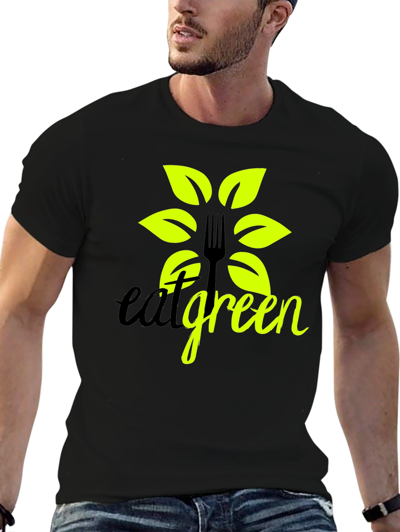 Eat Green T-Shirt - Eco Friendly Vegan Tee