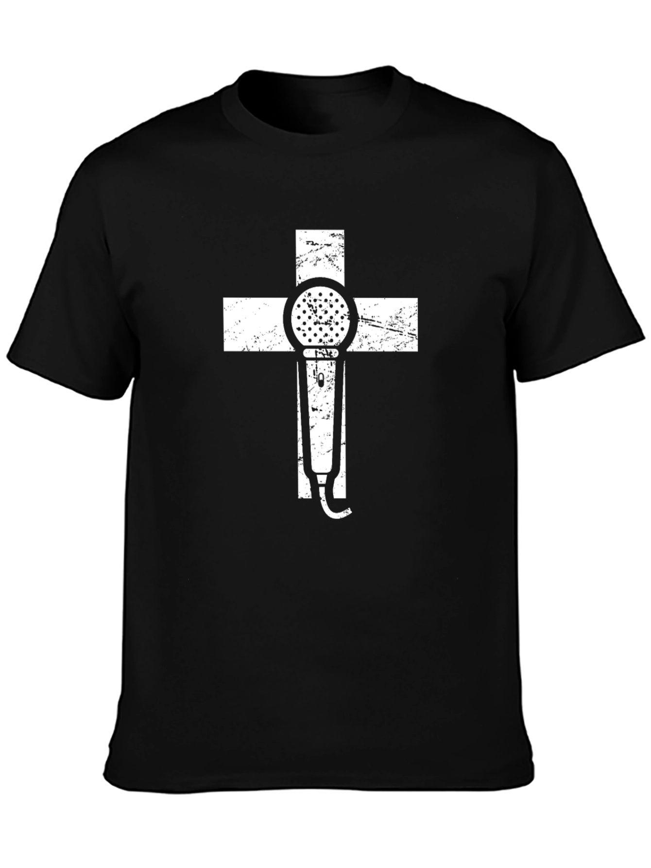 Microphone Cross Graphic Tee