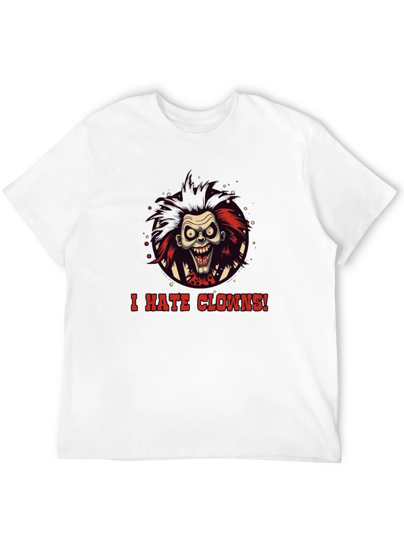 I Hate Clowns T-Shirt - Spooky Halloween Graphic Tee