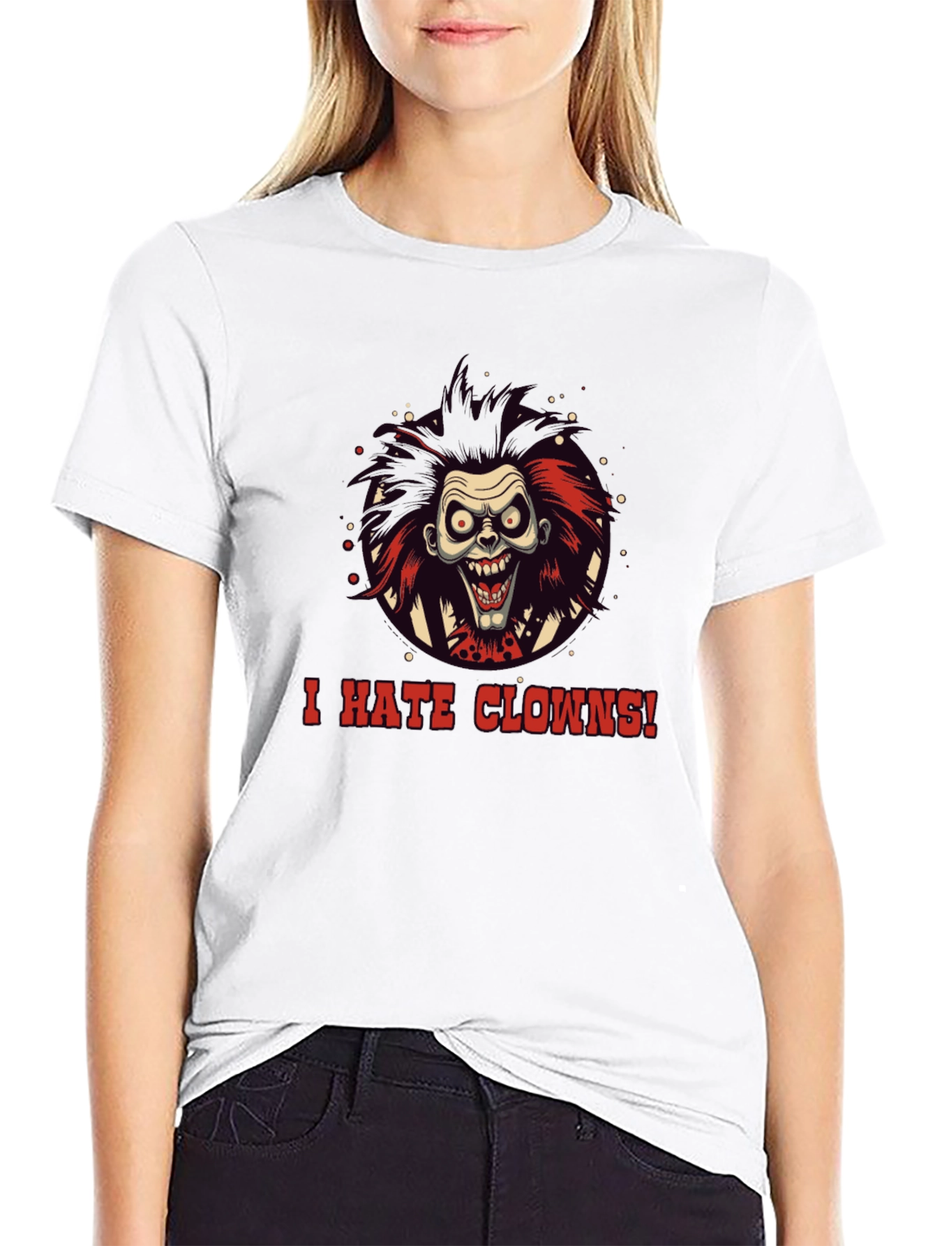 I Hate Clowns T-Shirt - Spooky Halloween Graphic Tee