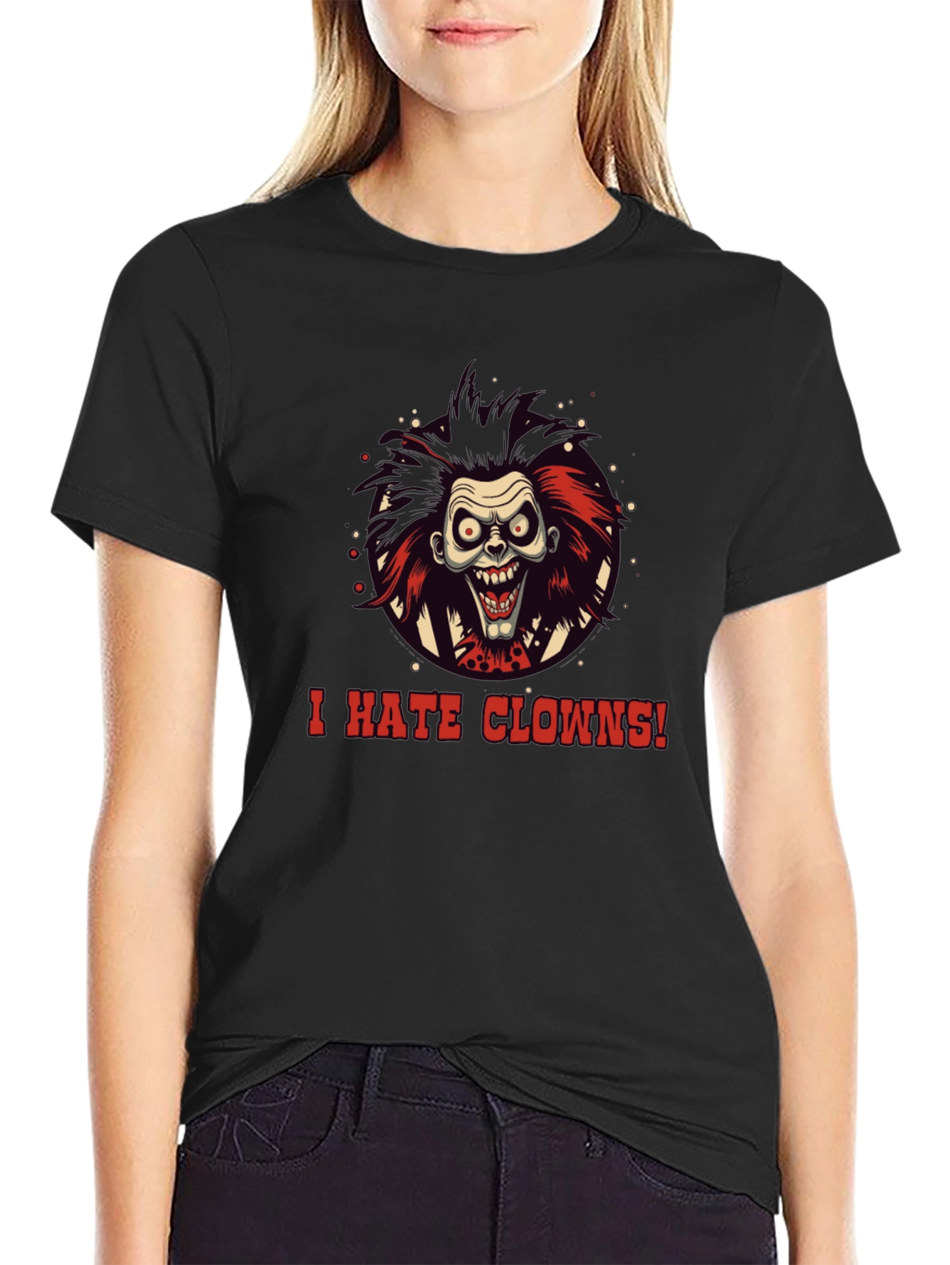 I Hate Clowns T-Shirt - Spooky Halloween Graphic Tee
