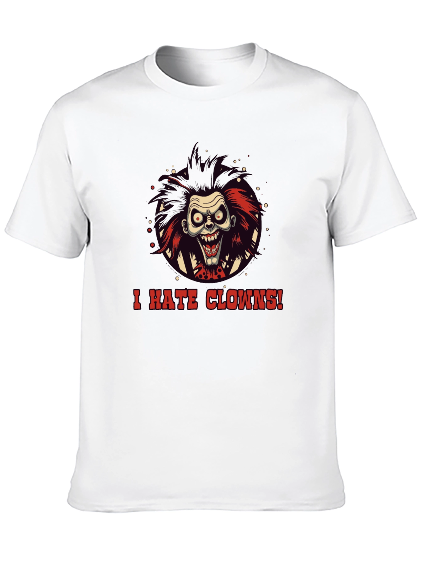 I Hate Clowns T-Shirt - Spooky Halloween Graphic Tee