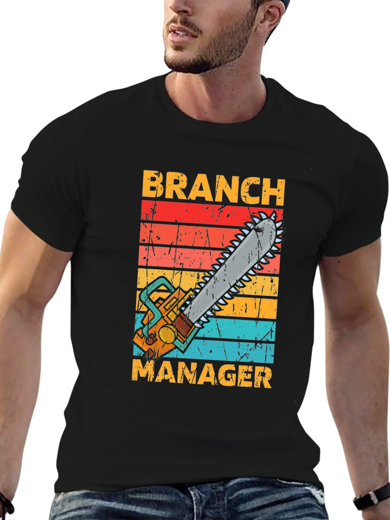 Branch Manager Chainsaw Graphic T-Shirt