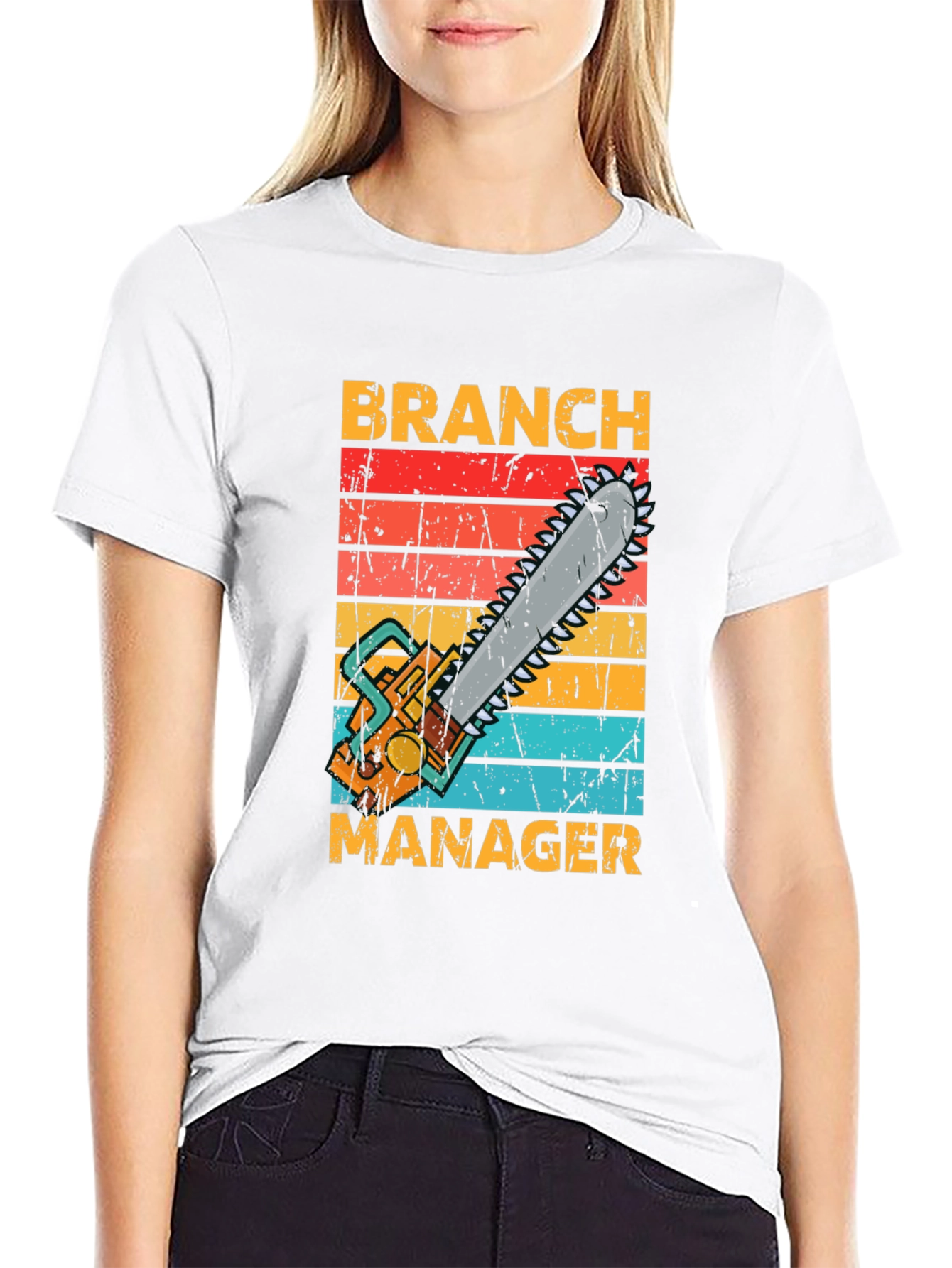 Branch Manager Chainsaw Graphic T-Shirt