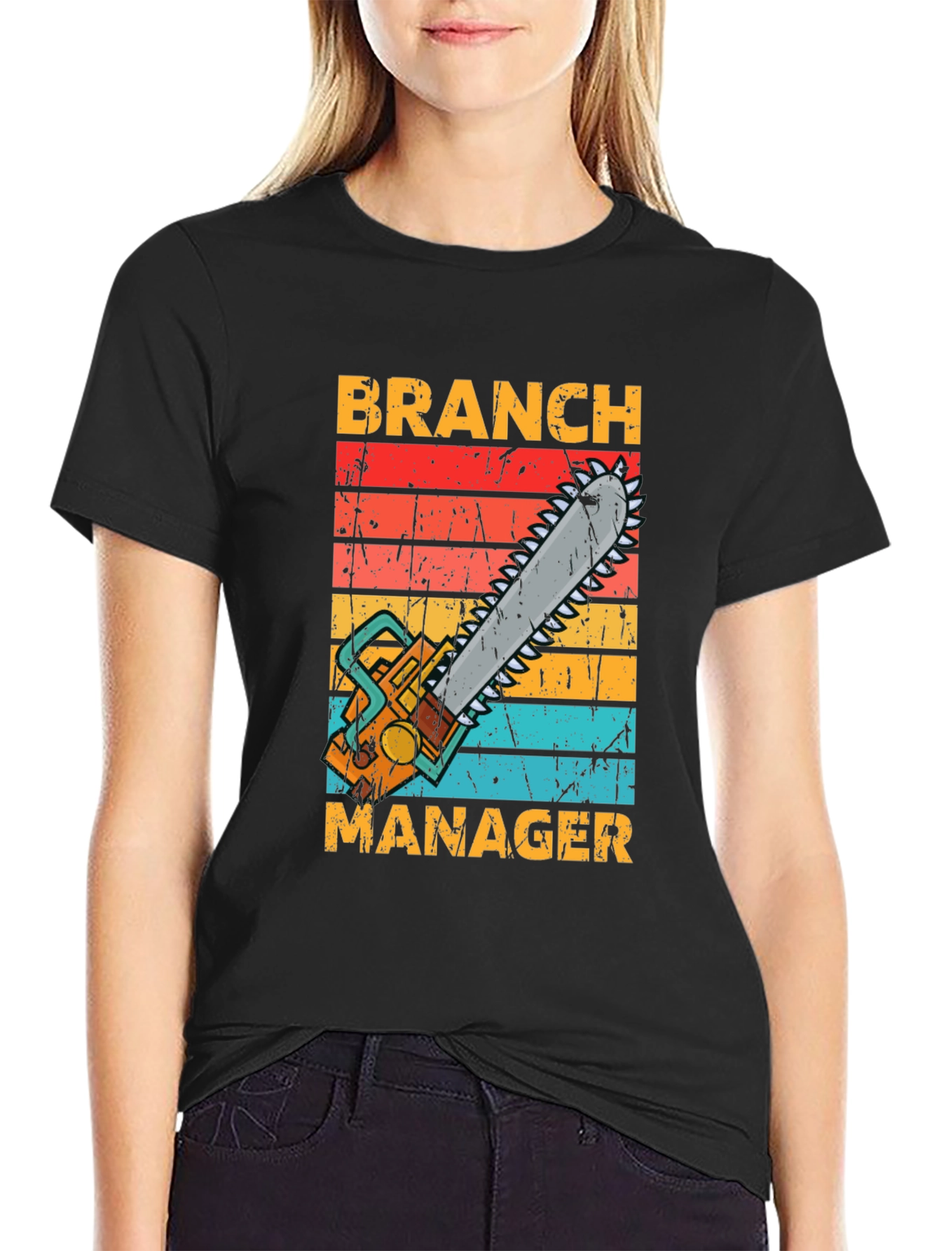 Branch Manager Chainsaw Graphic T-Shirt