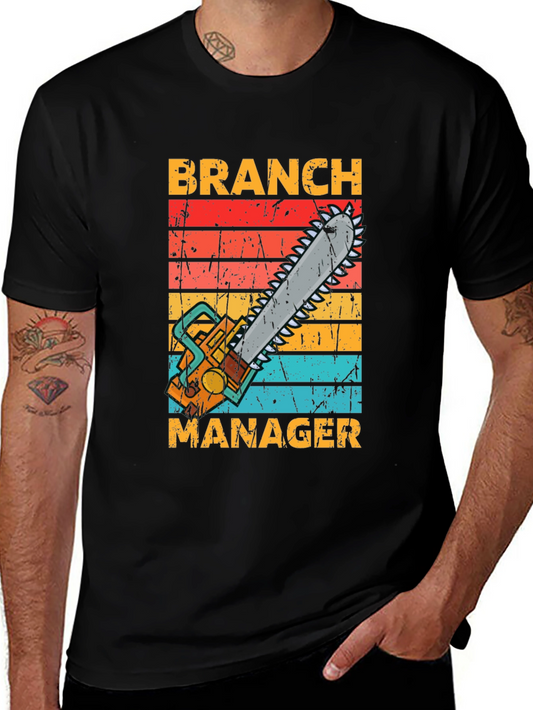 Branch Manager Chainsaw Graphic T-Shirt