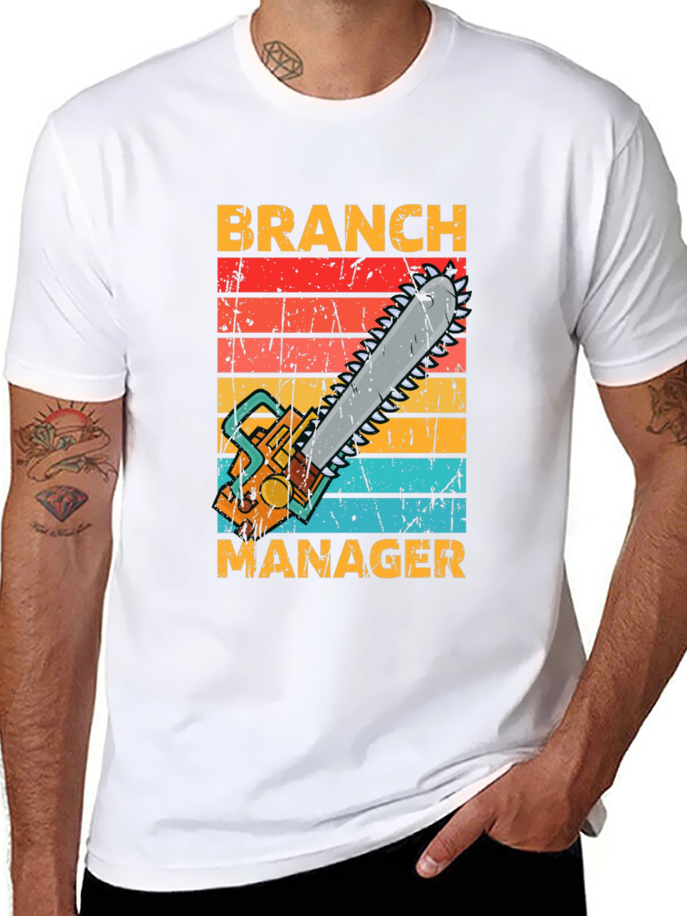 Branch Manager Chainsaw Graphic T-Shirt
