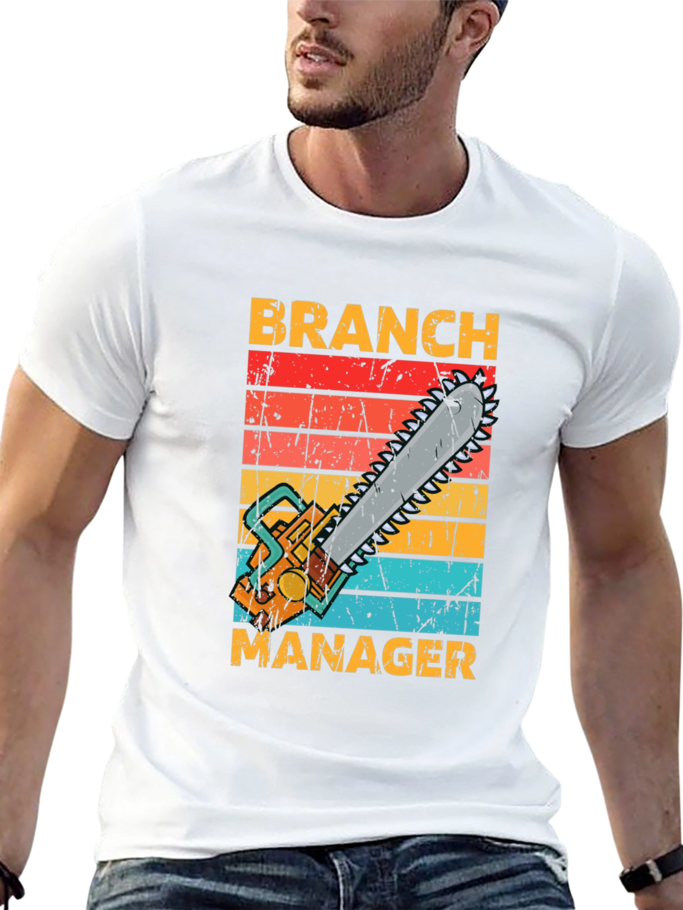 Branch Manager Chainsaw Graphic T-Shirt