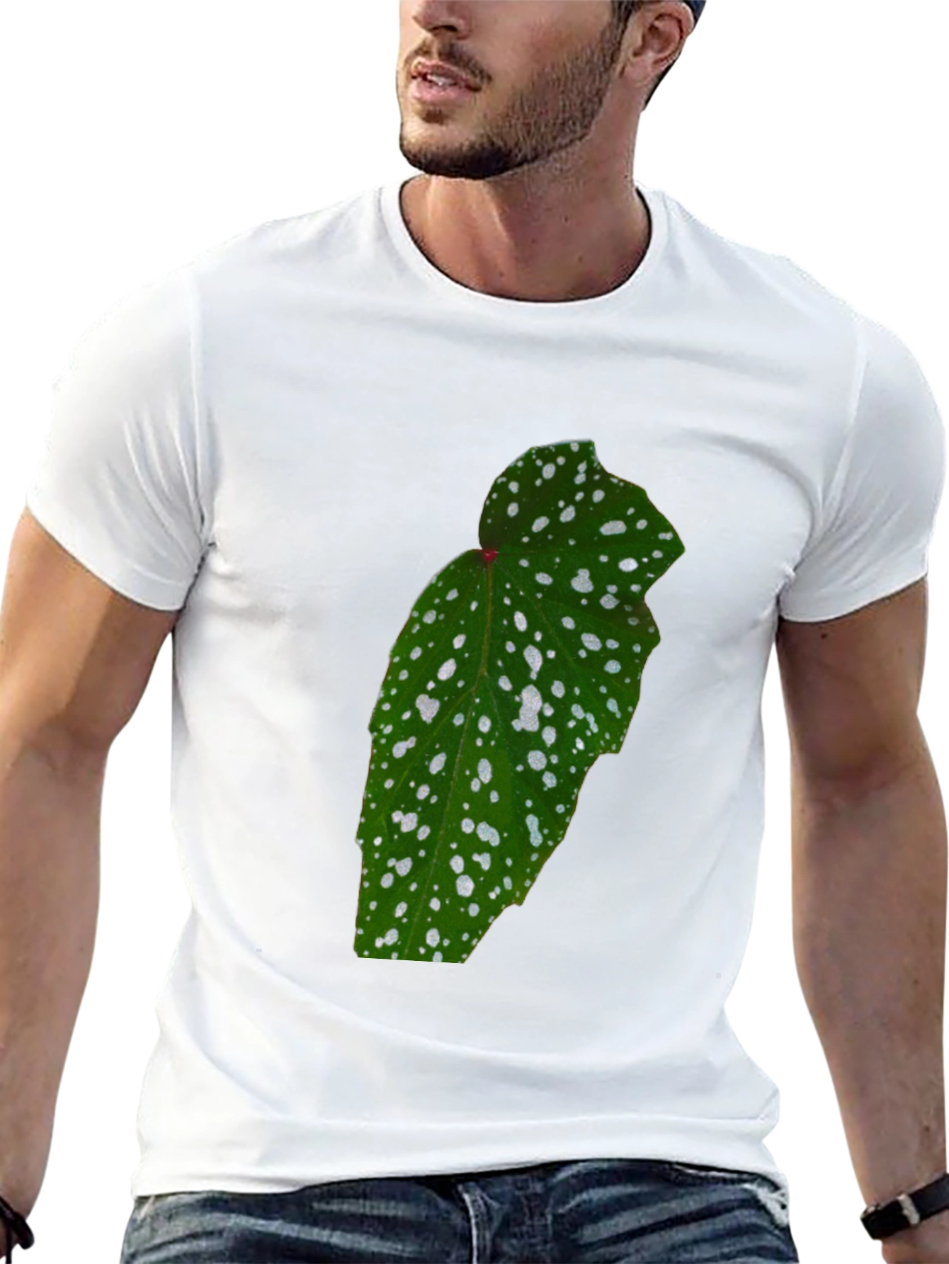 Botanical Begonia Black T-Shirt