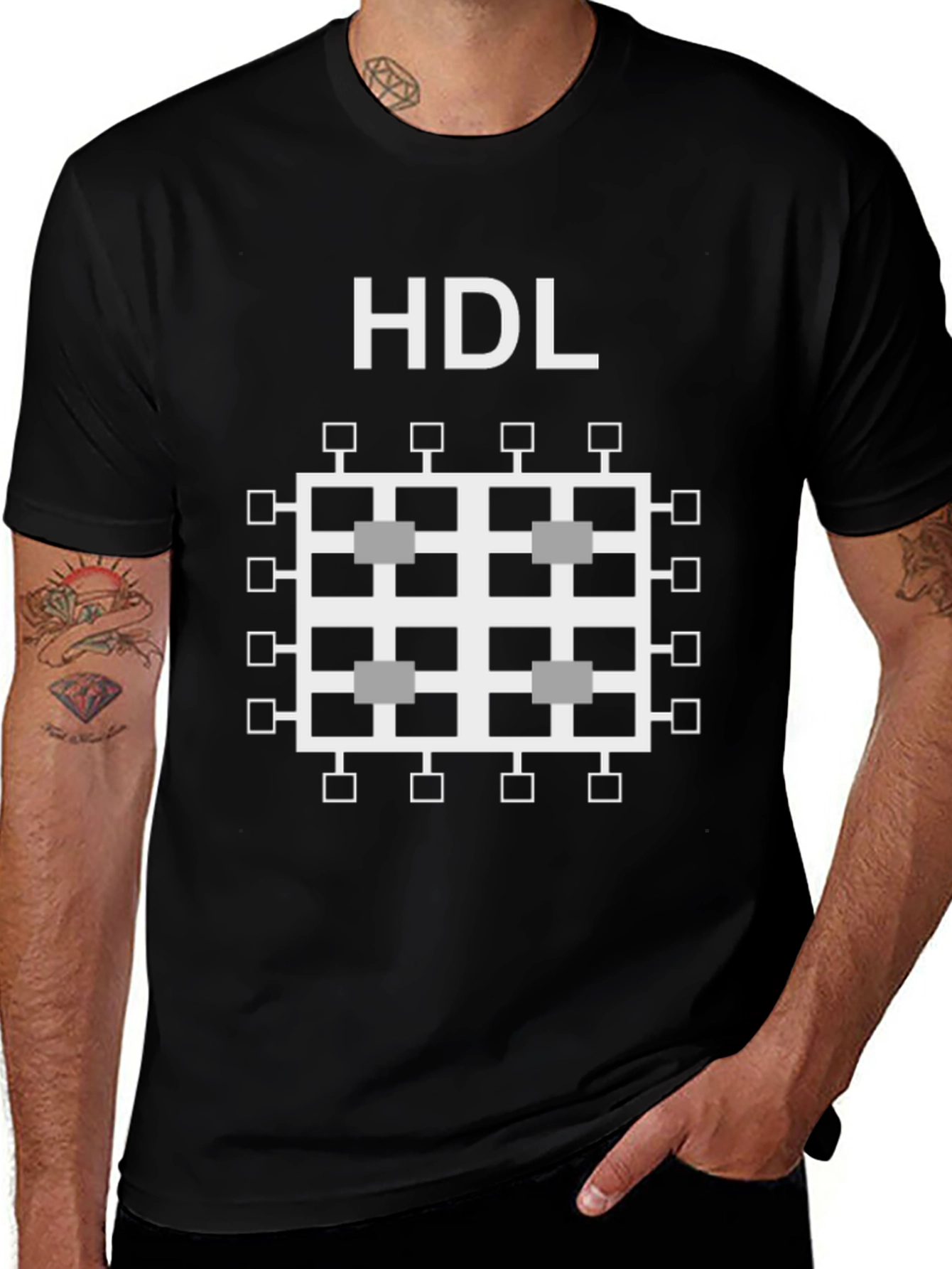 HDL Circuit Board Graphic Tee - Programmer T-Shirt
