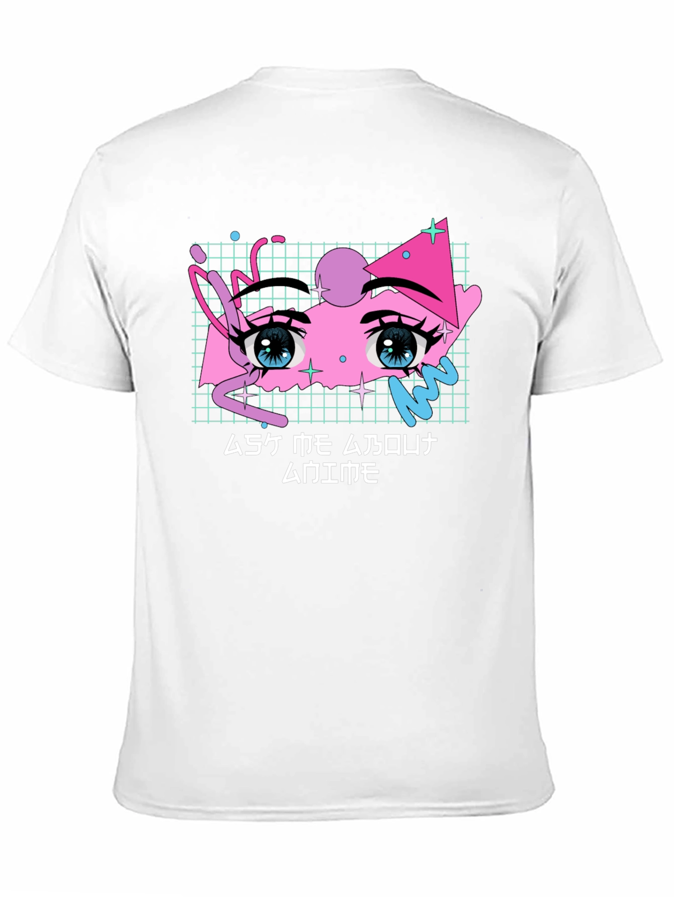 Anime Eyes Graphic Tee - Vaporwave Aesthetic