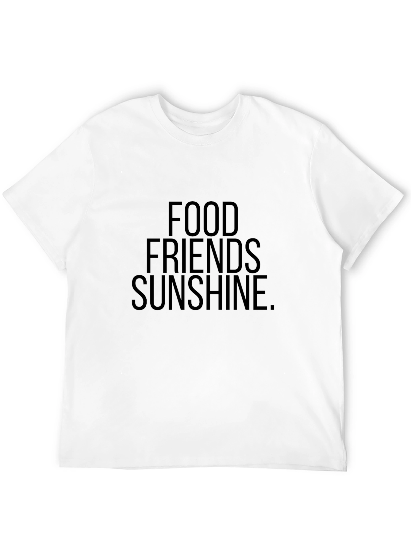 Food Friends Sunshine Black Graphic Tee
