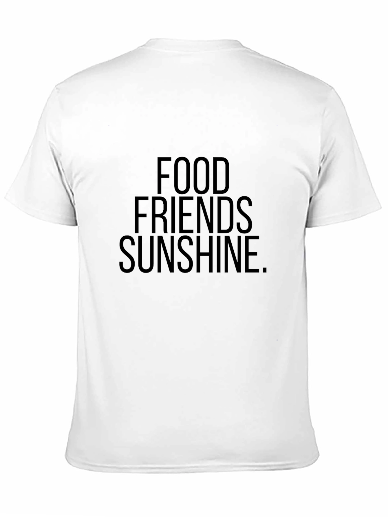 Food Friends Sunshine Black Graphic Tee