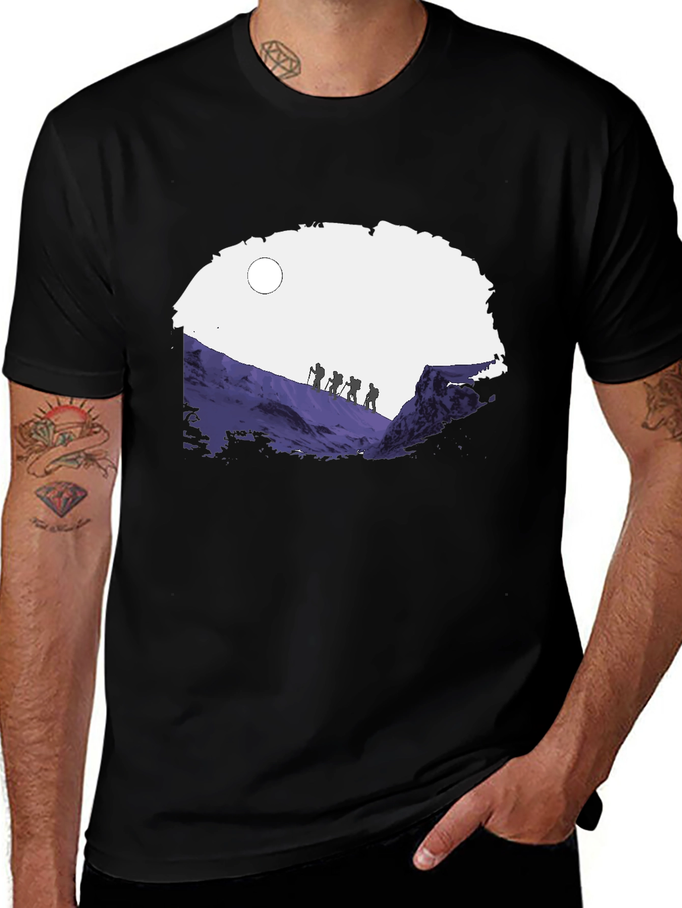 Mountain Hiking Graphic T-Shirt