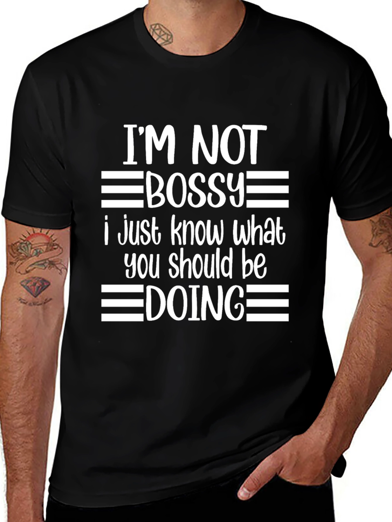 Im Not Bossy Graphic Tee - Funny Slogan Shirt
