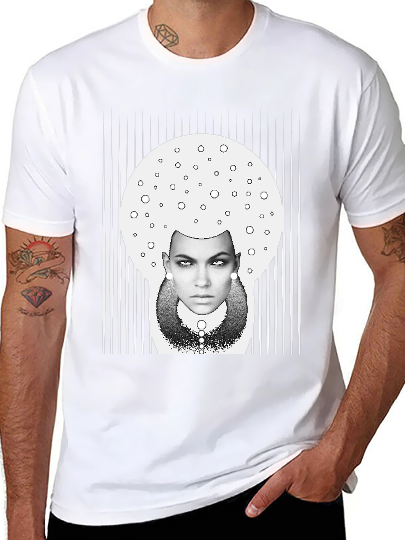 Abstract Woman Graphic Tee