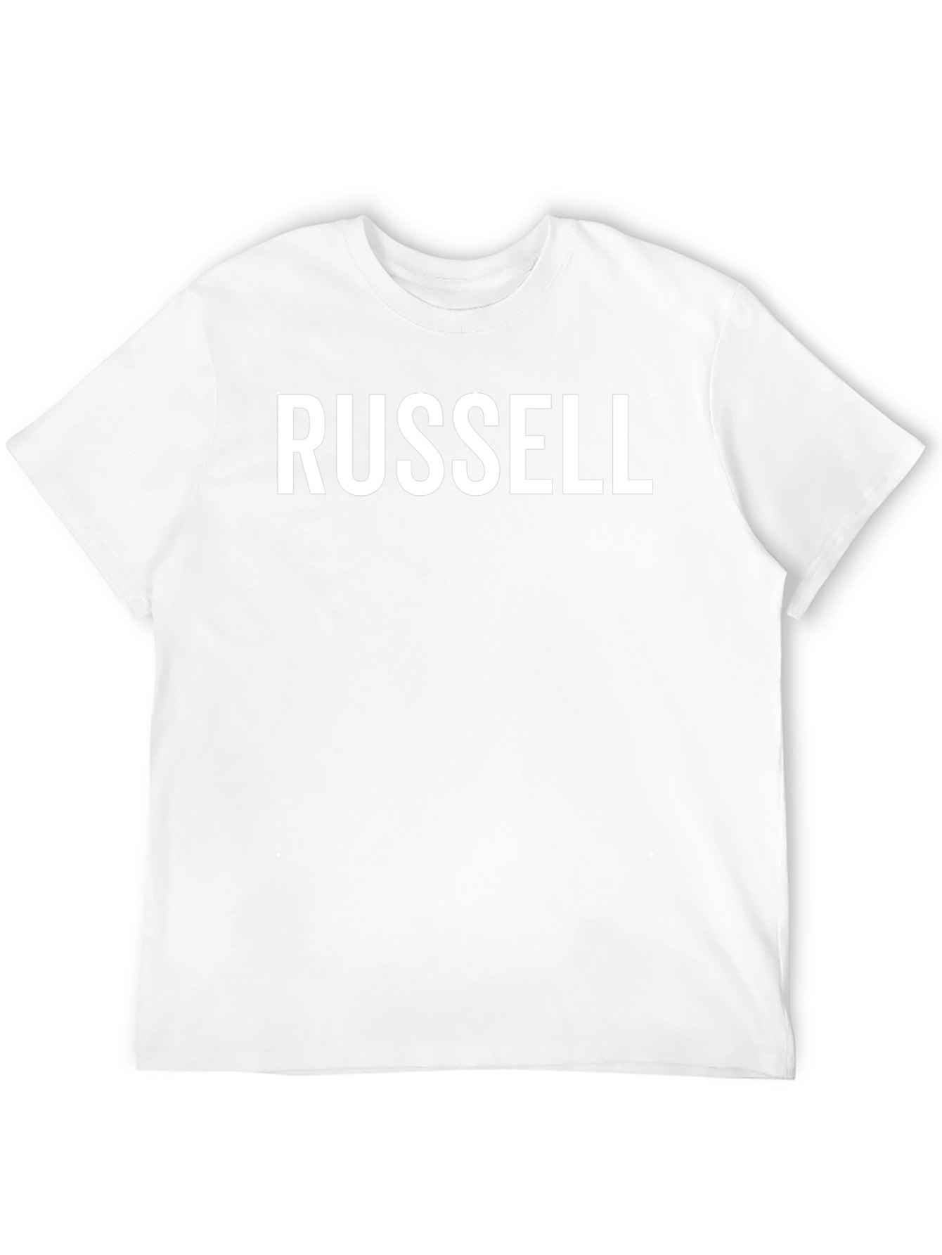 Russell Black Cotton Blend Tee