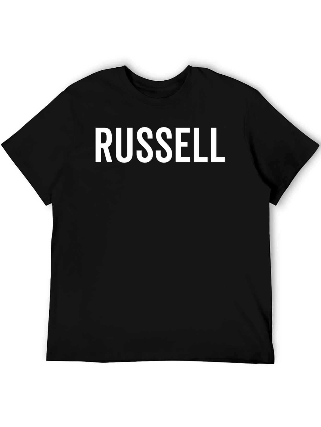 Russell Black Cotton Blend Tee