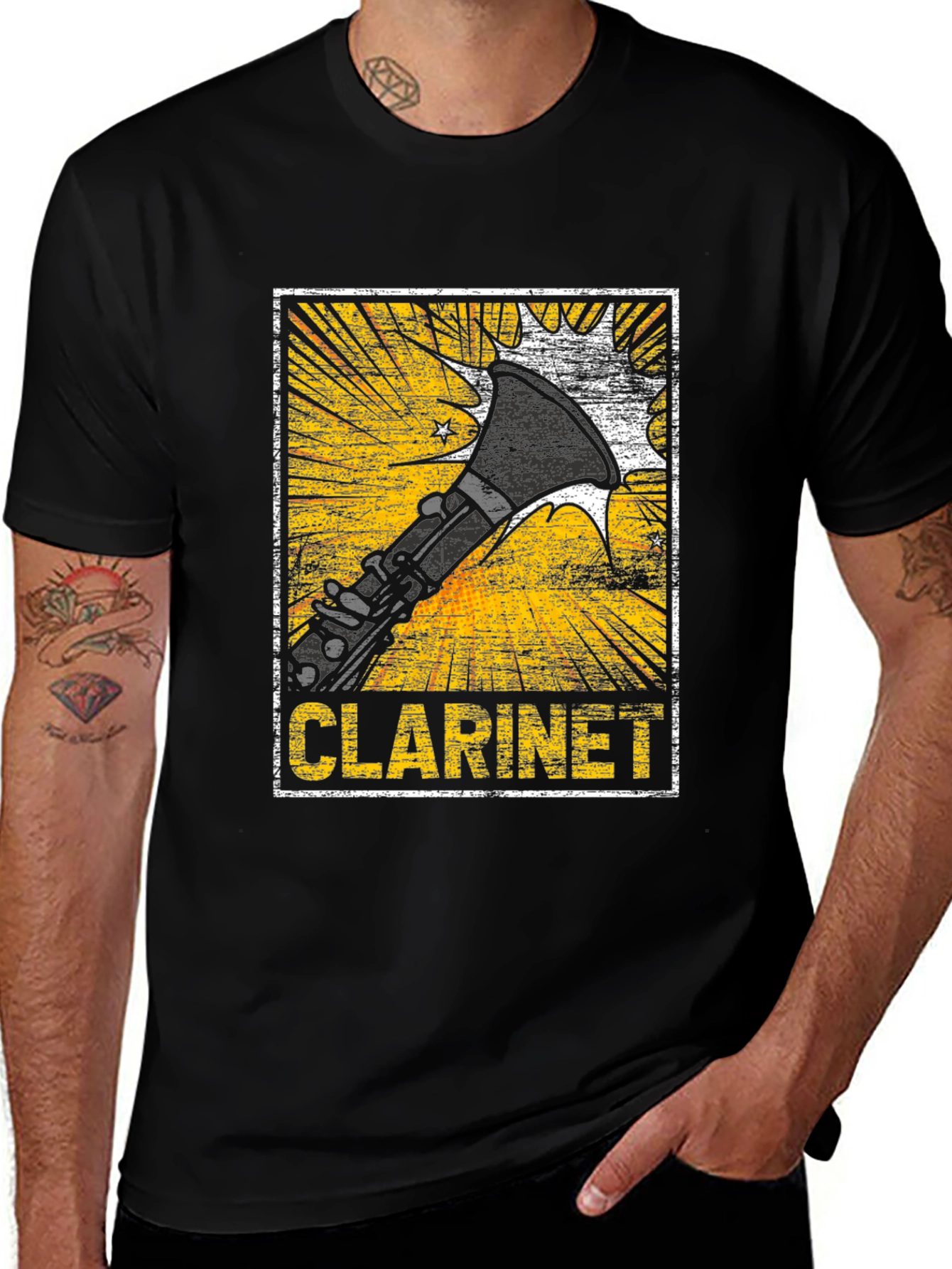 Clarinet Graphic Tee - Band Geek Style