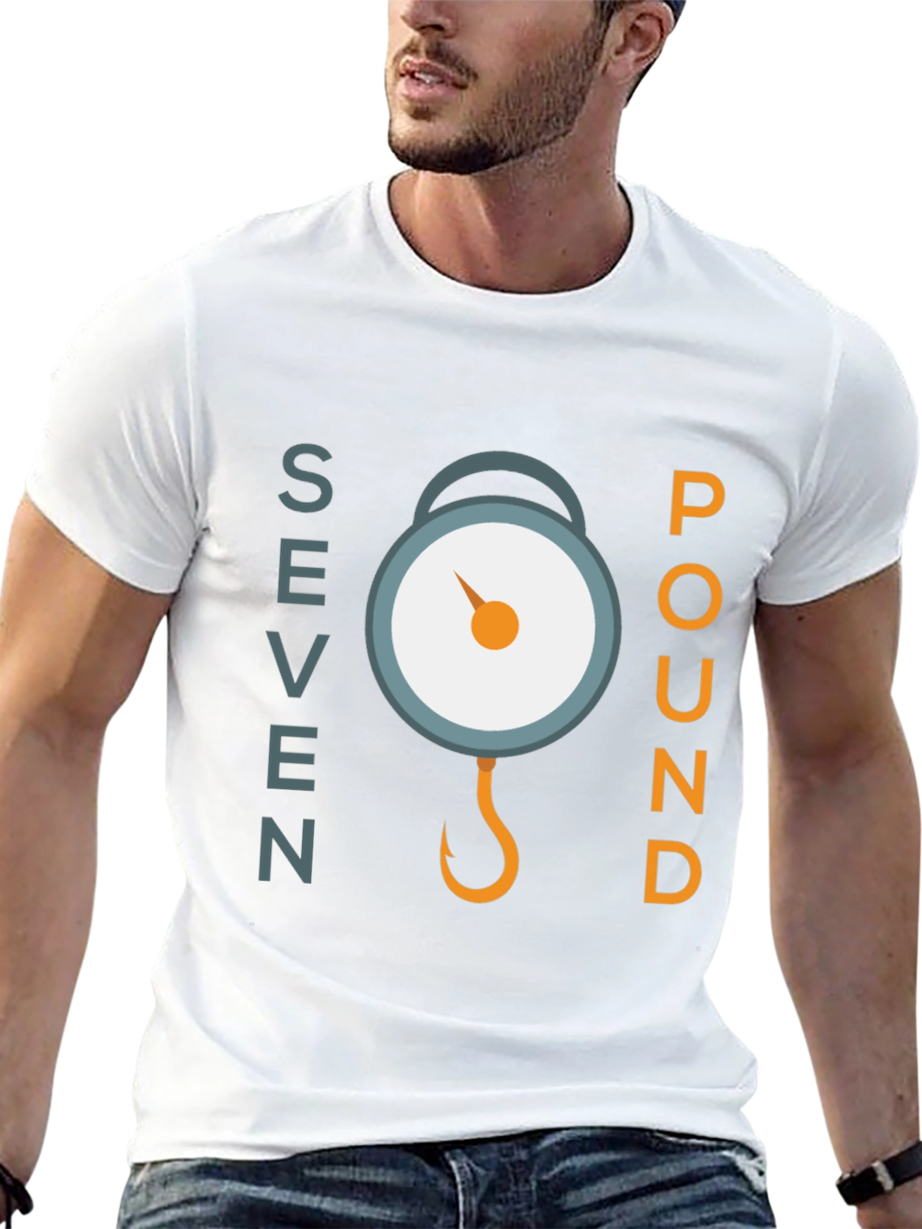 Seven Pound Fishing Scale Graphic Tee