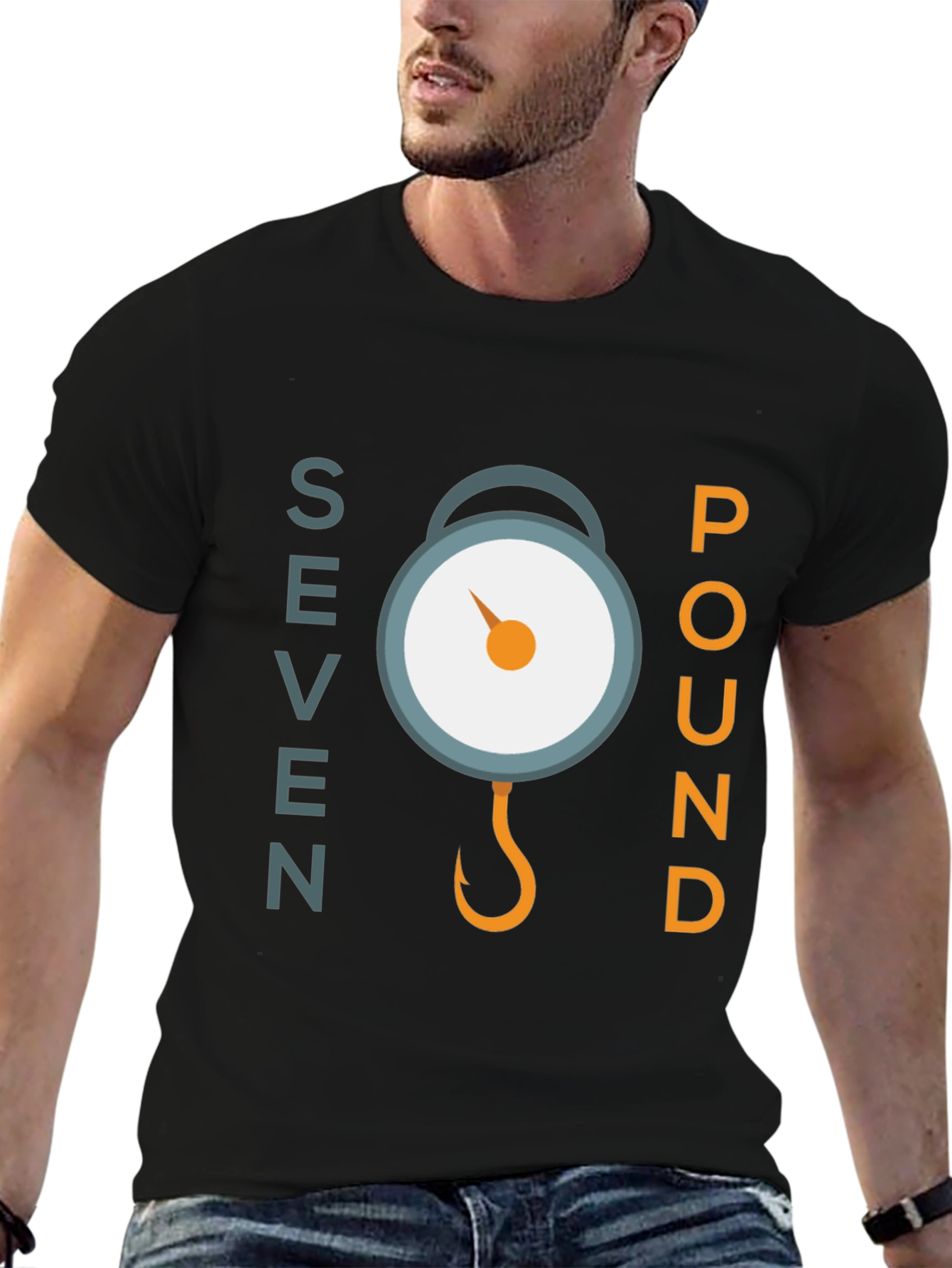 Seven Pound Fishing Scale Graphic Tee