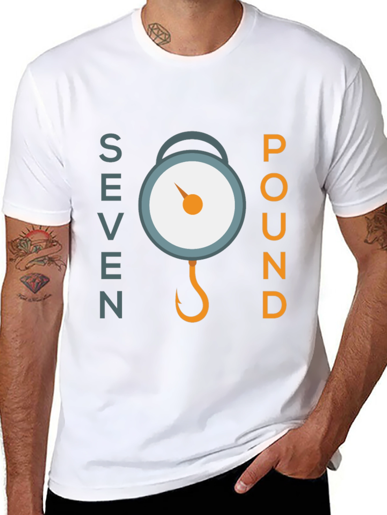 Seven Pound Fishing Scale Graphic Tee