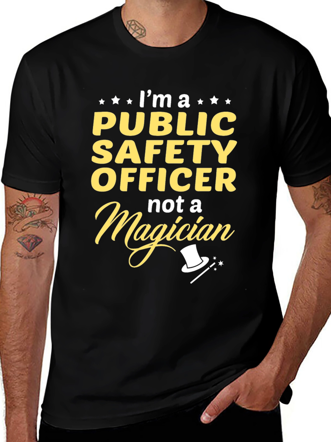 Public Safety Officer T-Shirt - Funny Magician Tee