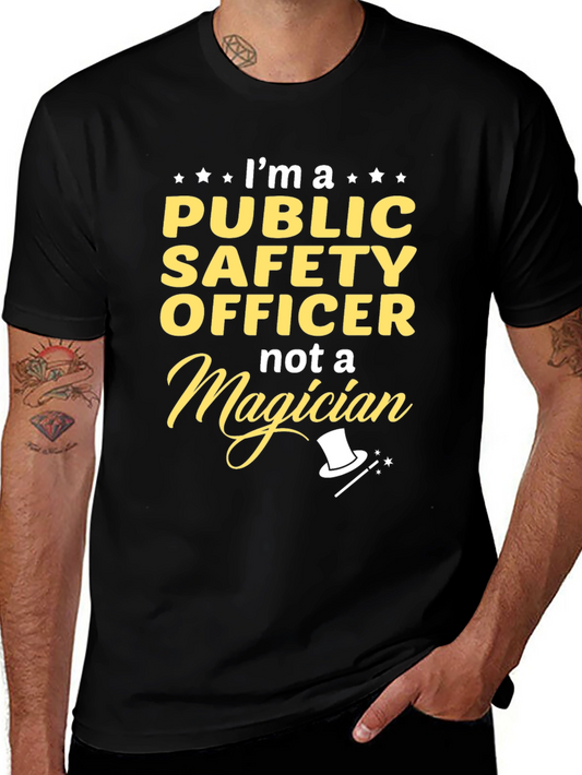 Public Safety Officer T-Shirt - Funny Magician Tee