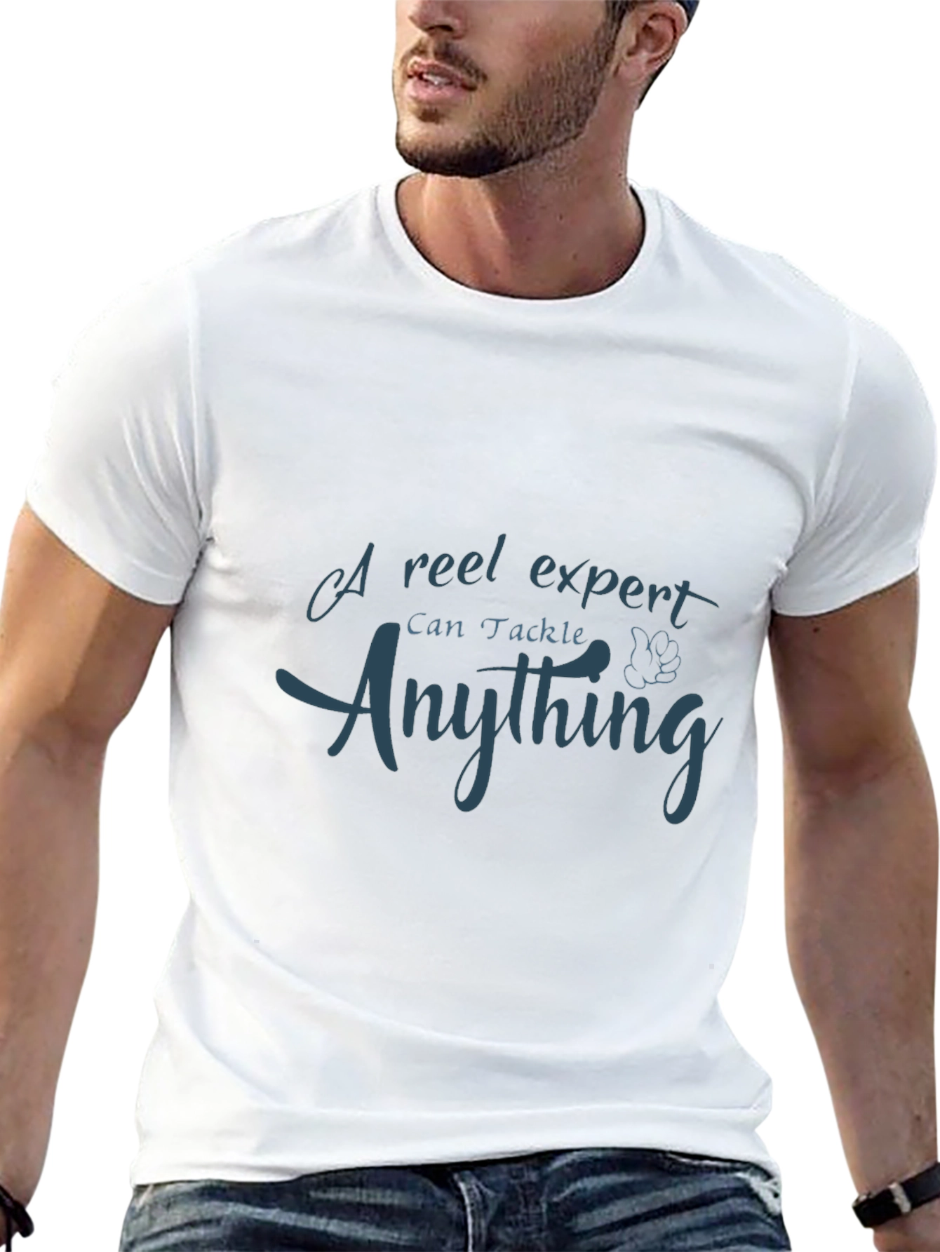 Fishing Expert Graphic T-Shirt - Tackle Anything!