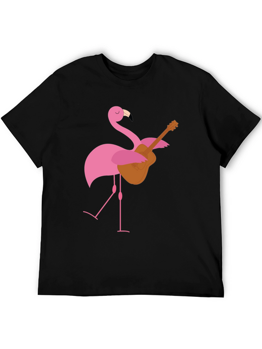 Flamingo Guitar T-Shirt - Playful Graphic Tee