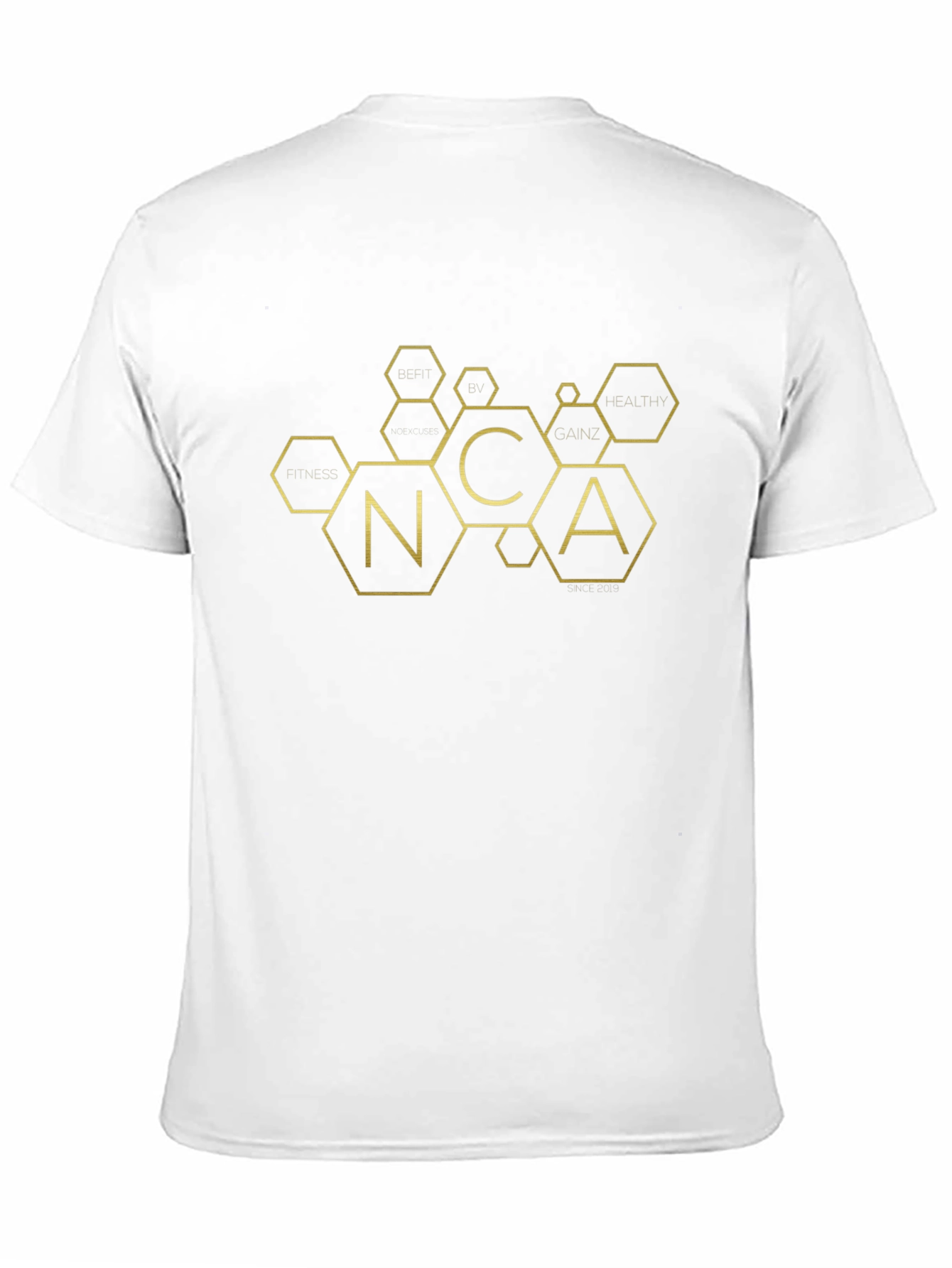 Fitness Inspired NCA Hexagon Graphic T-Shirt
