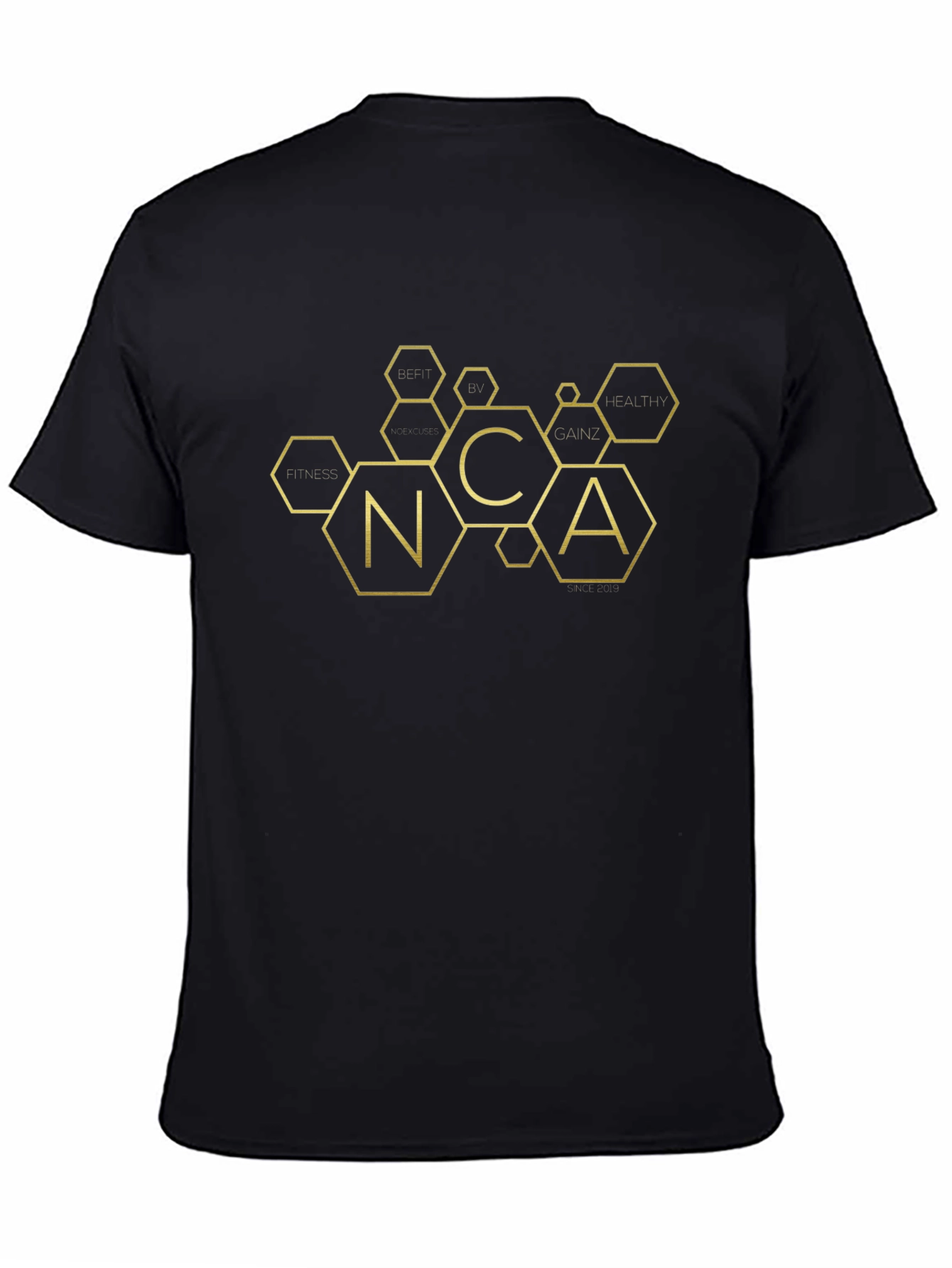 Fitness Inspired NCA Hexagon Graphic T-Shirt