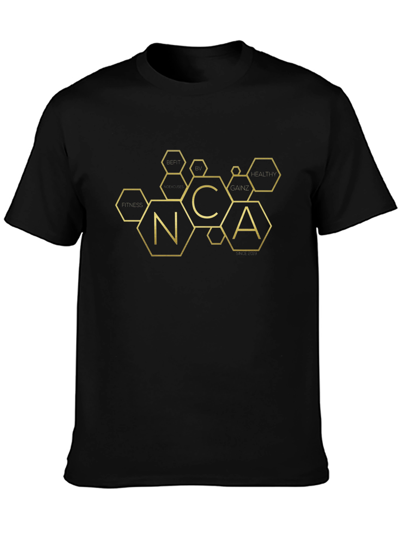 Fitness Inspired NCA Hexagon Graphic T-Shirt