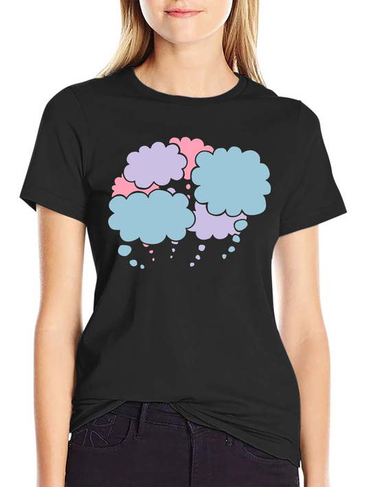 Cloud Bubble Graphic Tee - Soft Cotton Blend