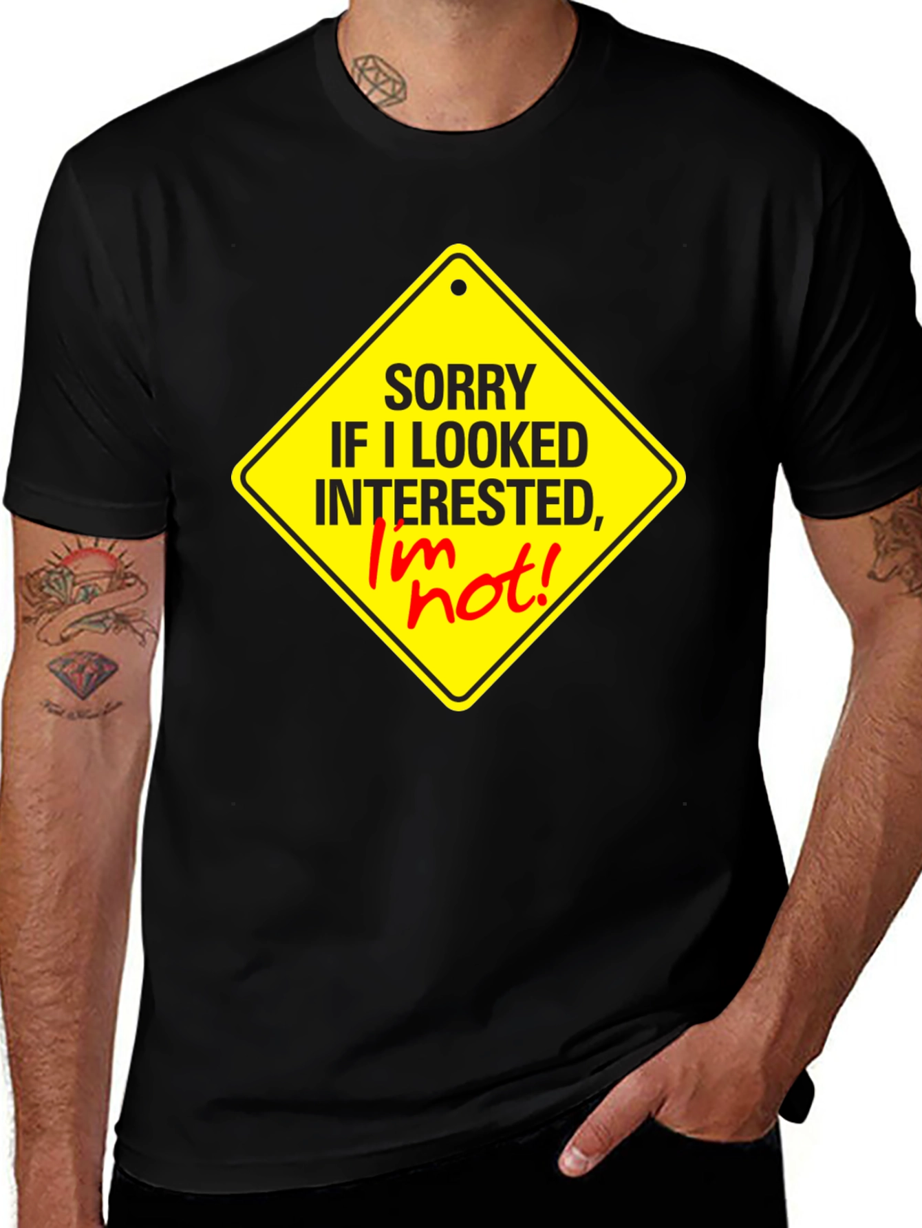 Sorry I Looked Interested Graphic T-Shirt