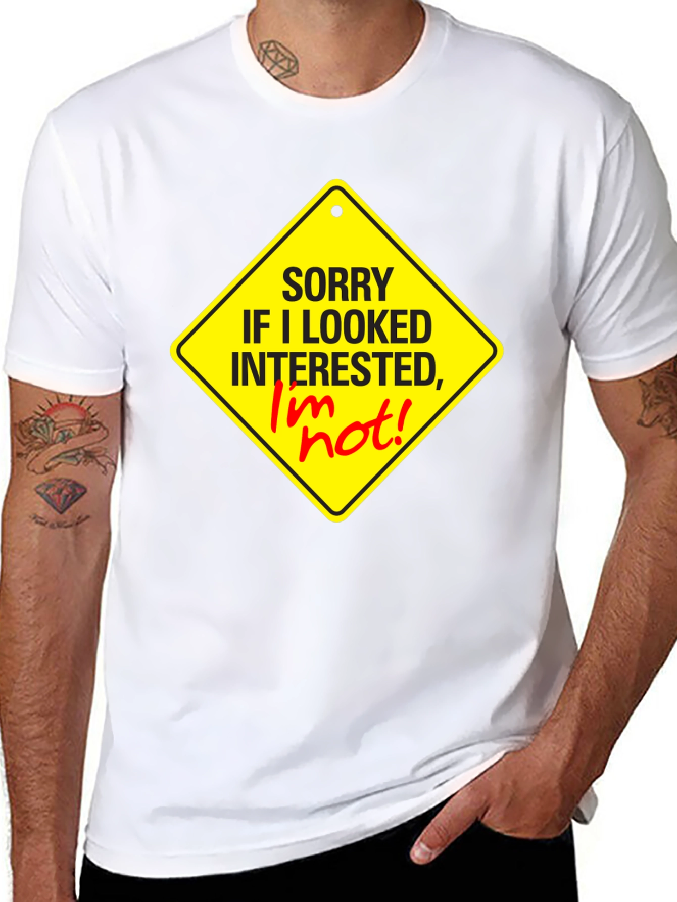 Sorry I Looked Interested Graphic T-Shirt
