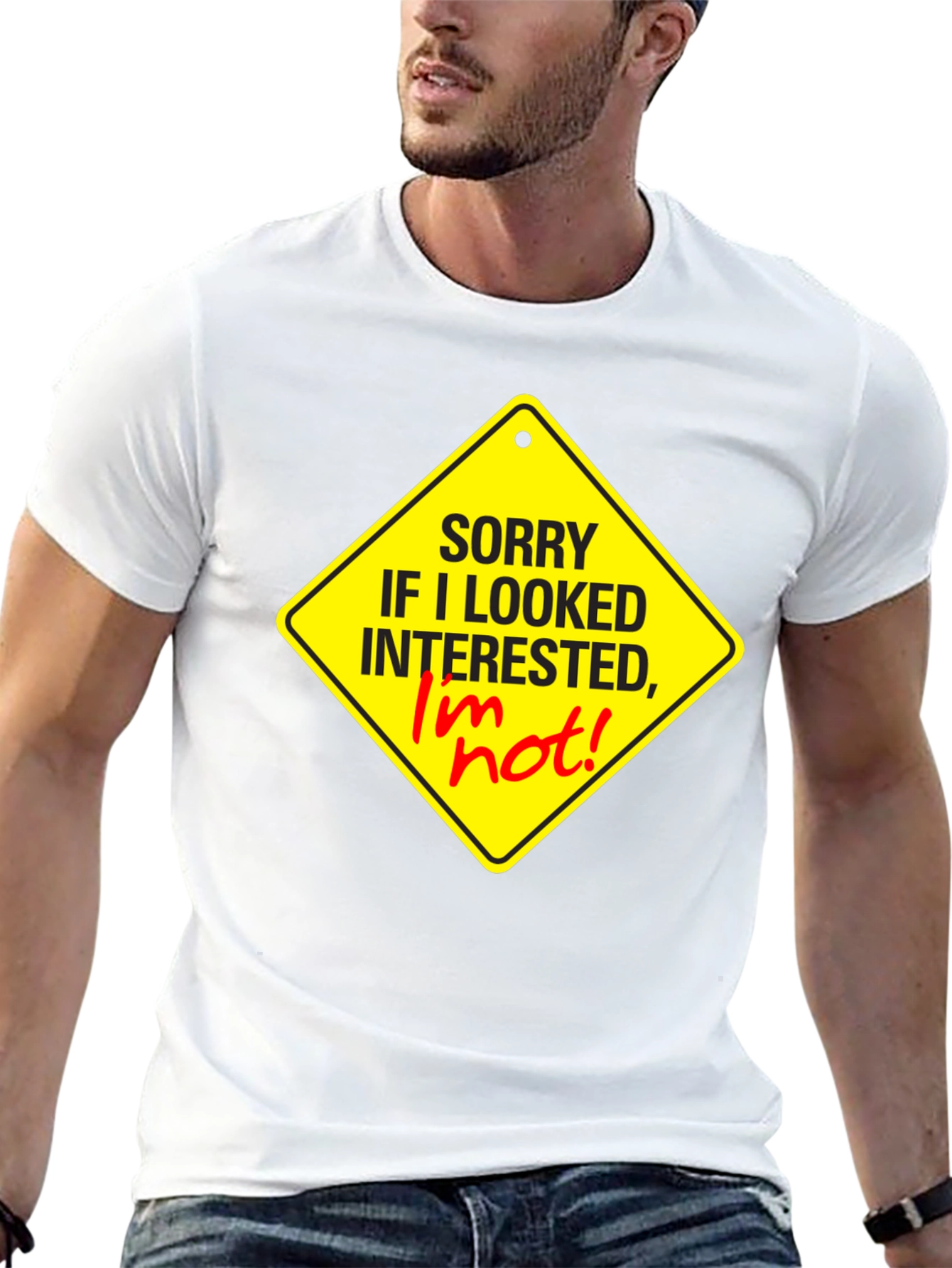 Sorry I Looked Interested Graphic T-Shirt