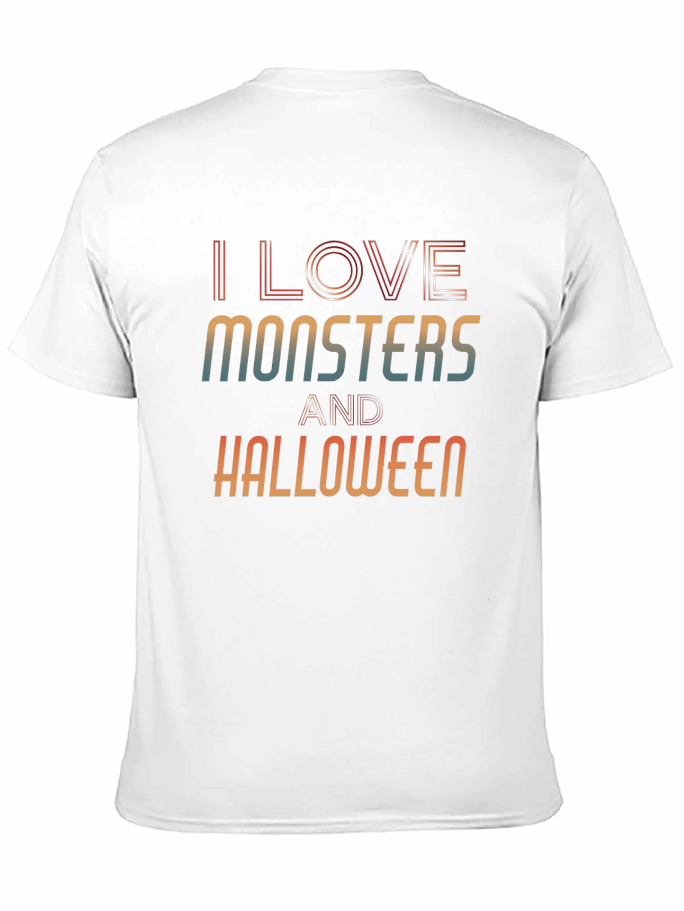 I Love Monsters and Halloween Graphic Tee