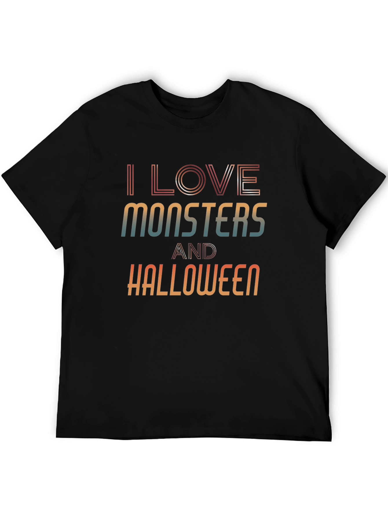 I Love Monsters and Halloween Graphic Tee