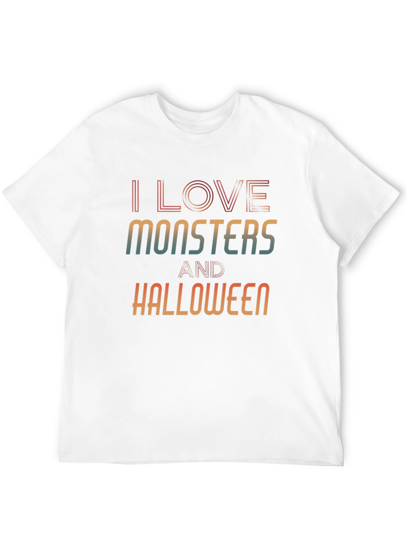 I Love Monsters and Halloween Graphic Tee