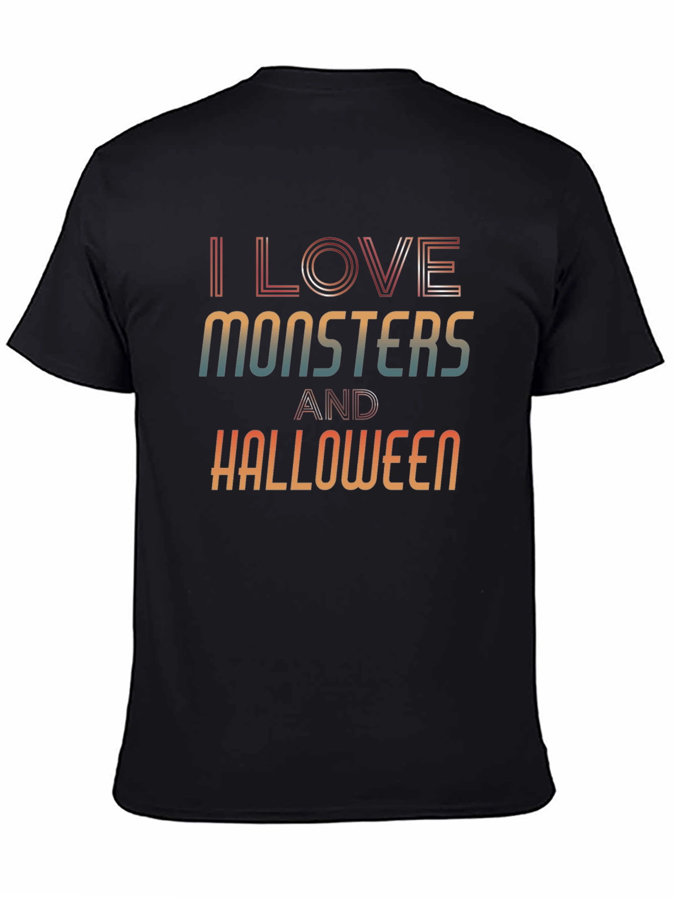 I Love Monsters and Halloween Graphic Tee