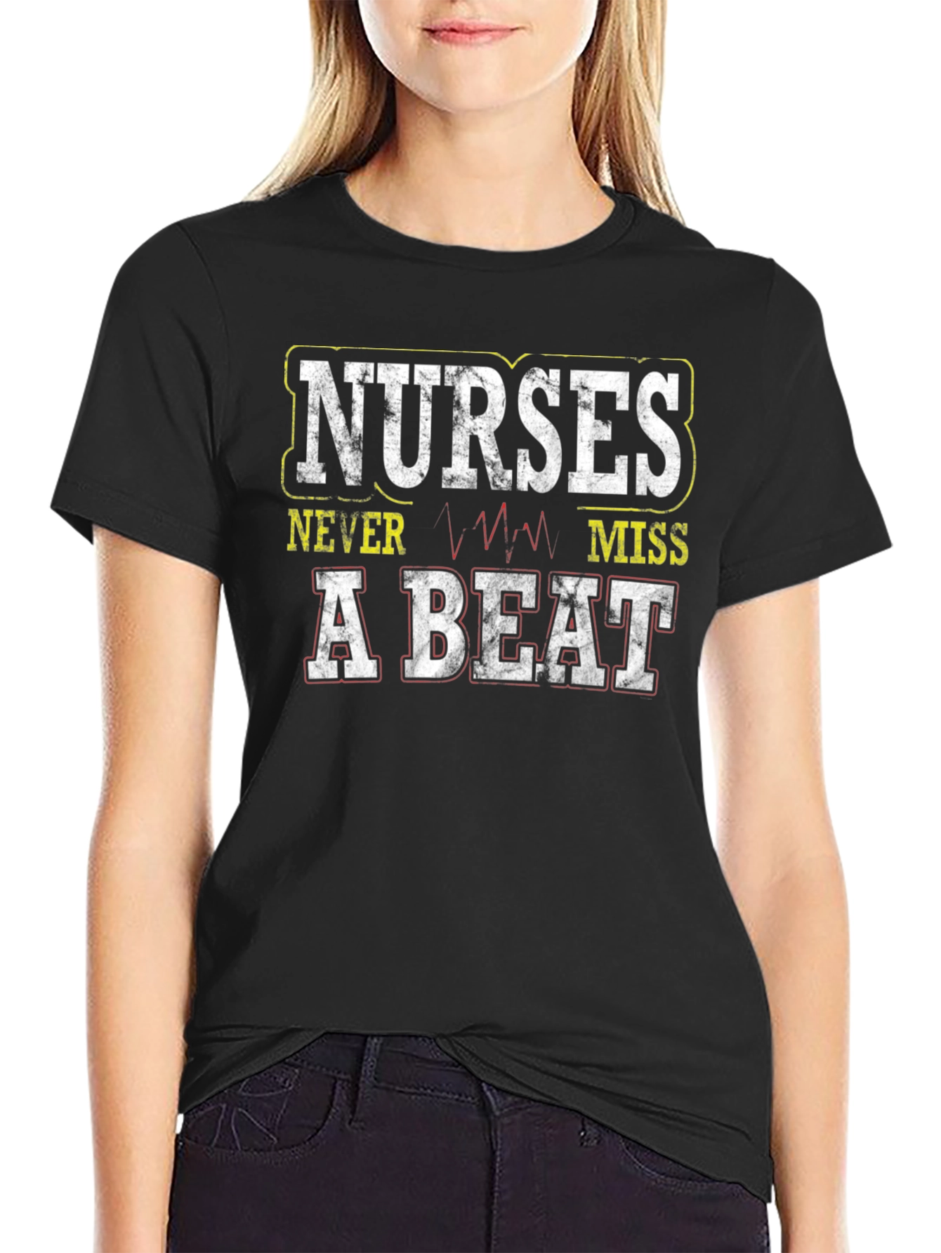 Nurses Never Miss A Beat Graphic T-Shirt