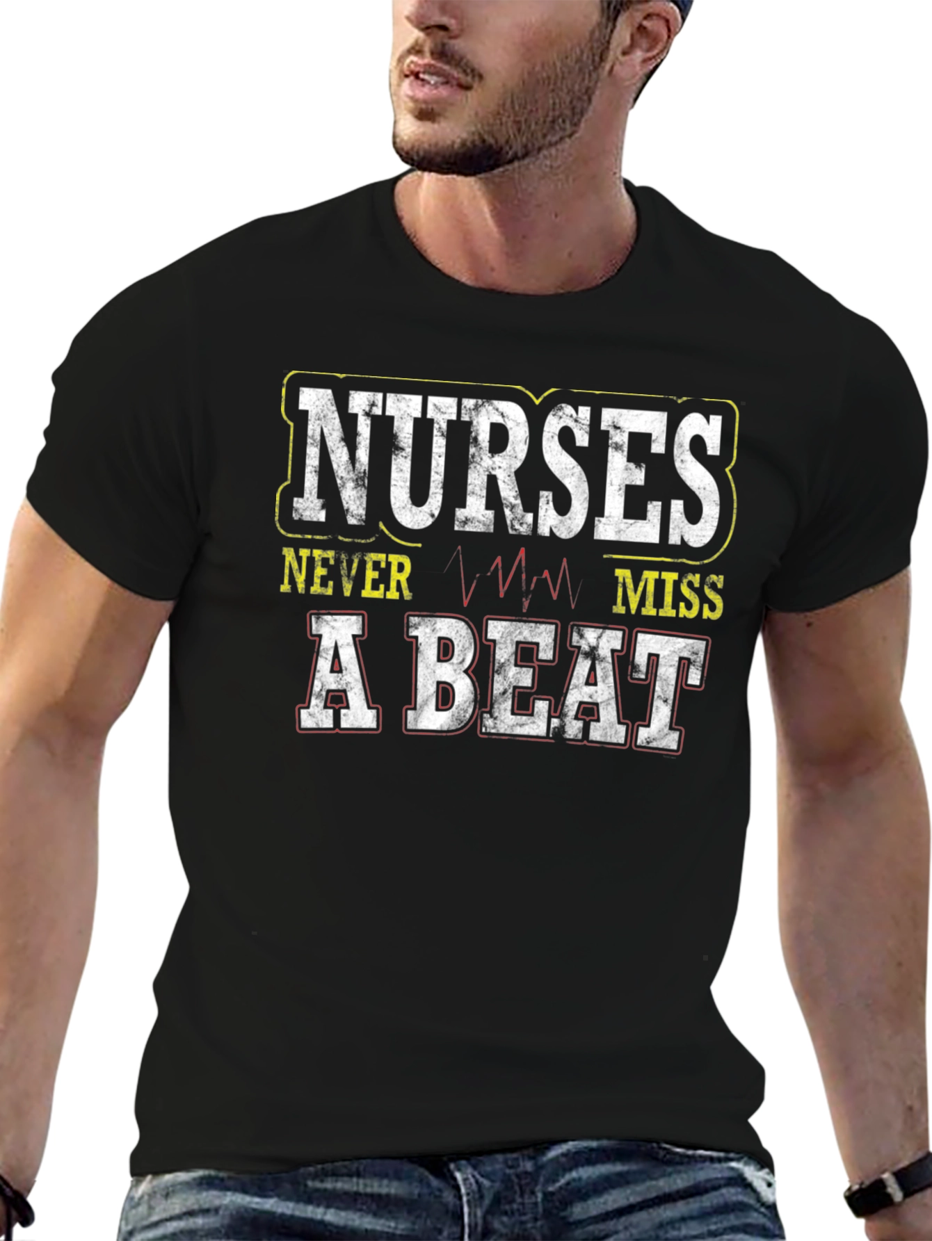Nurses Never Miss A Beat Graphic T-Shirt