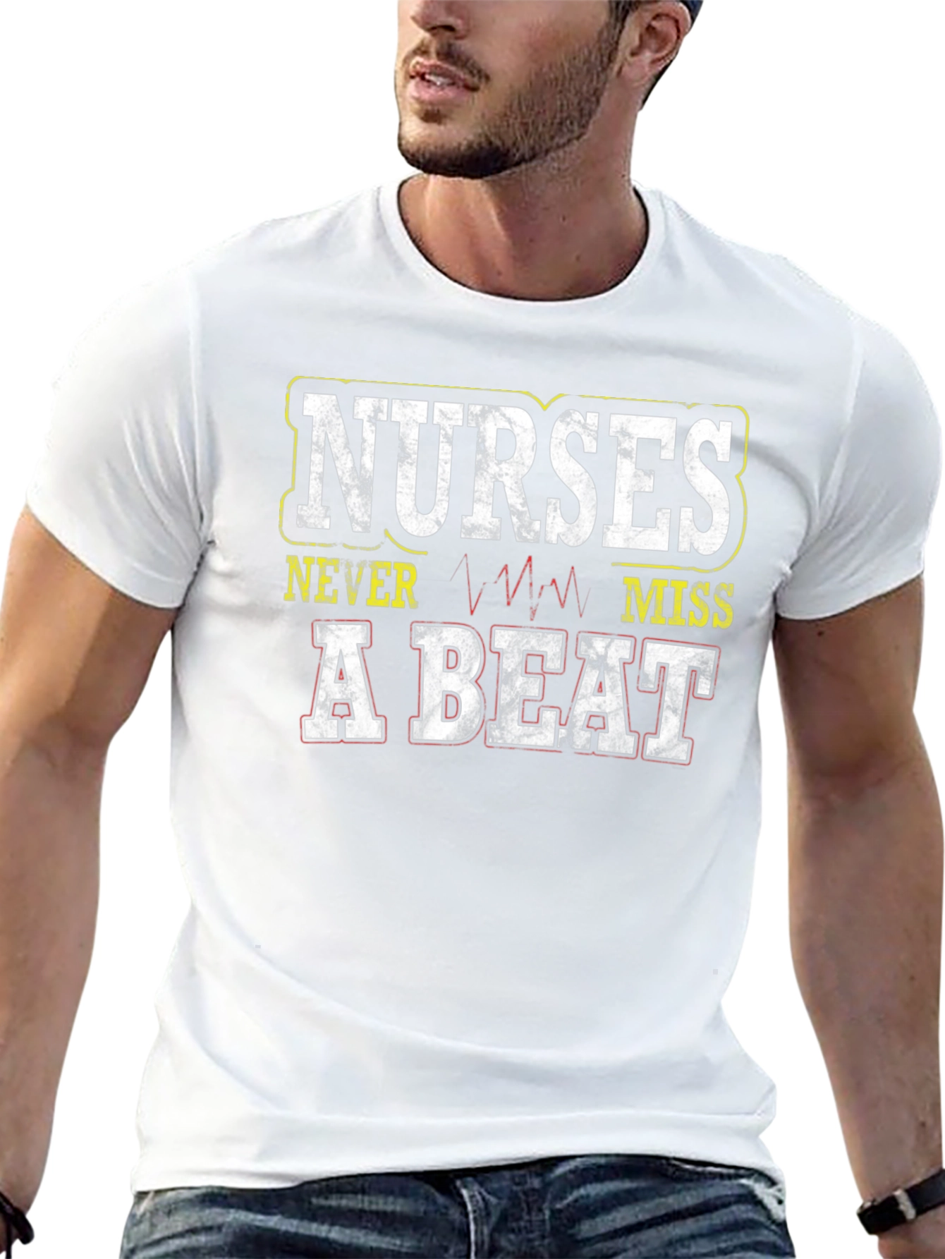 Nurses Never Miss A Beat Graphic T-Shirt