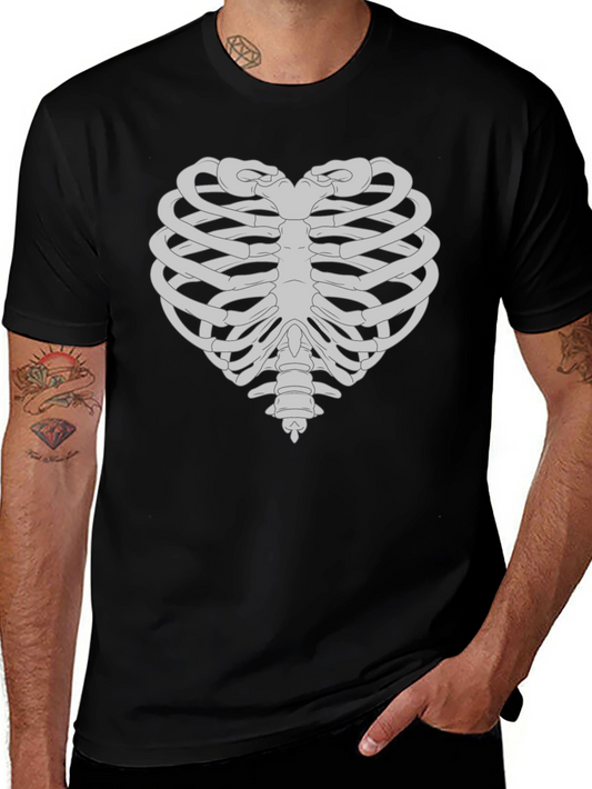 Heart Rib Cage Graphic T-Shirt - Anatomical Love