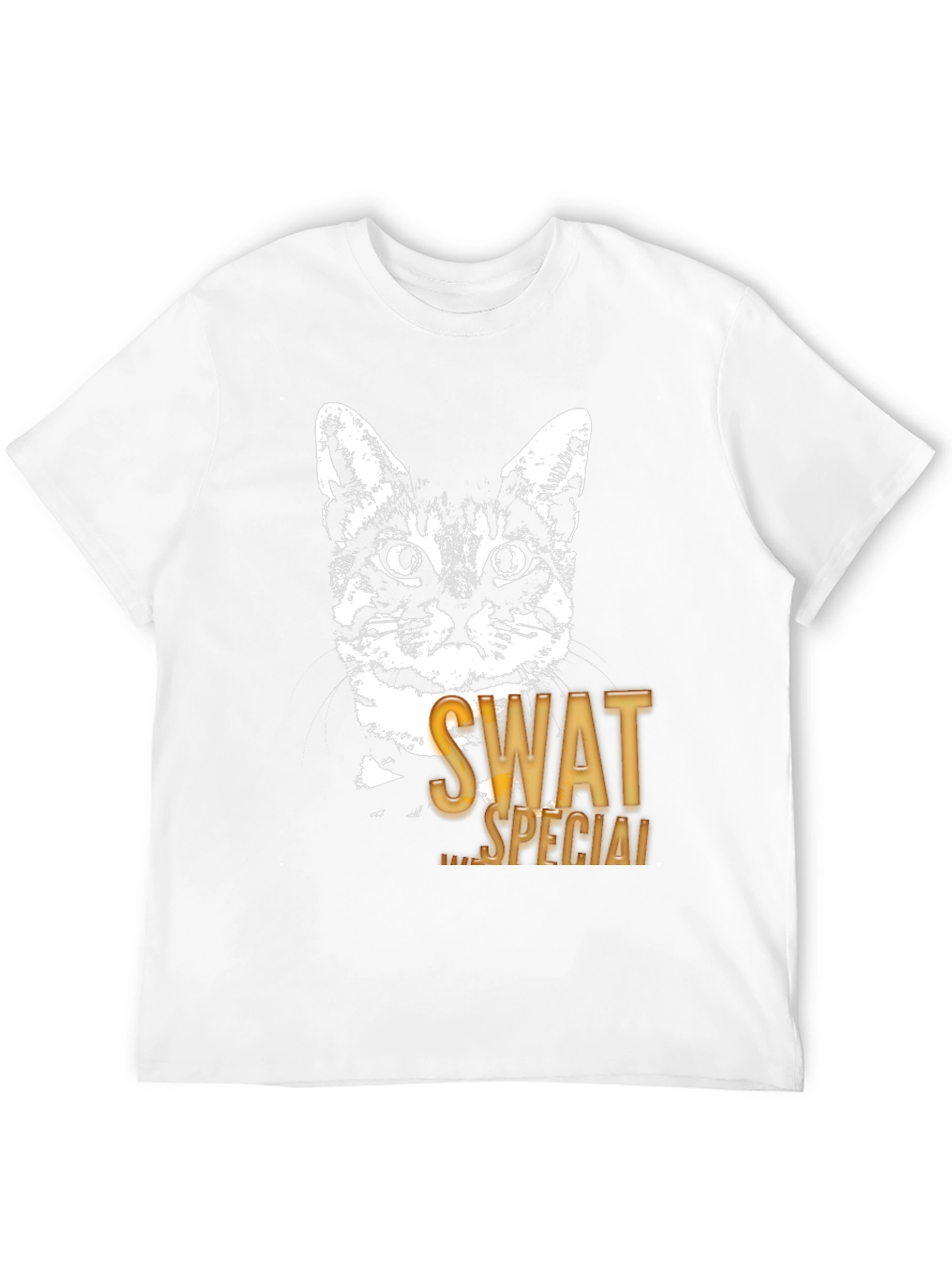 SWAT Cat Graphic T-Shirt - Special Ops Feline Tee