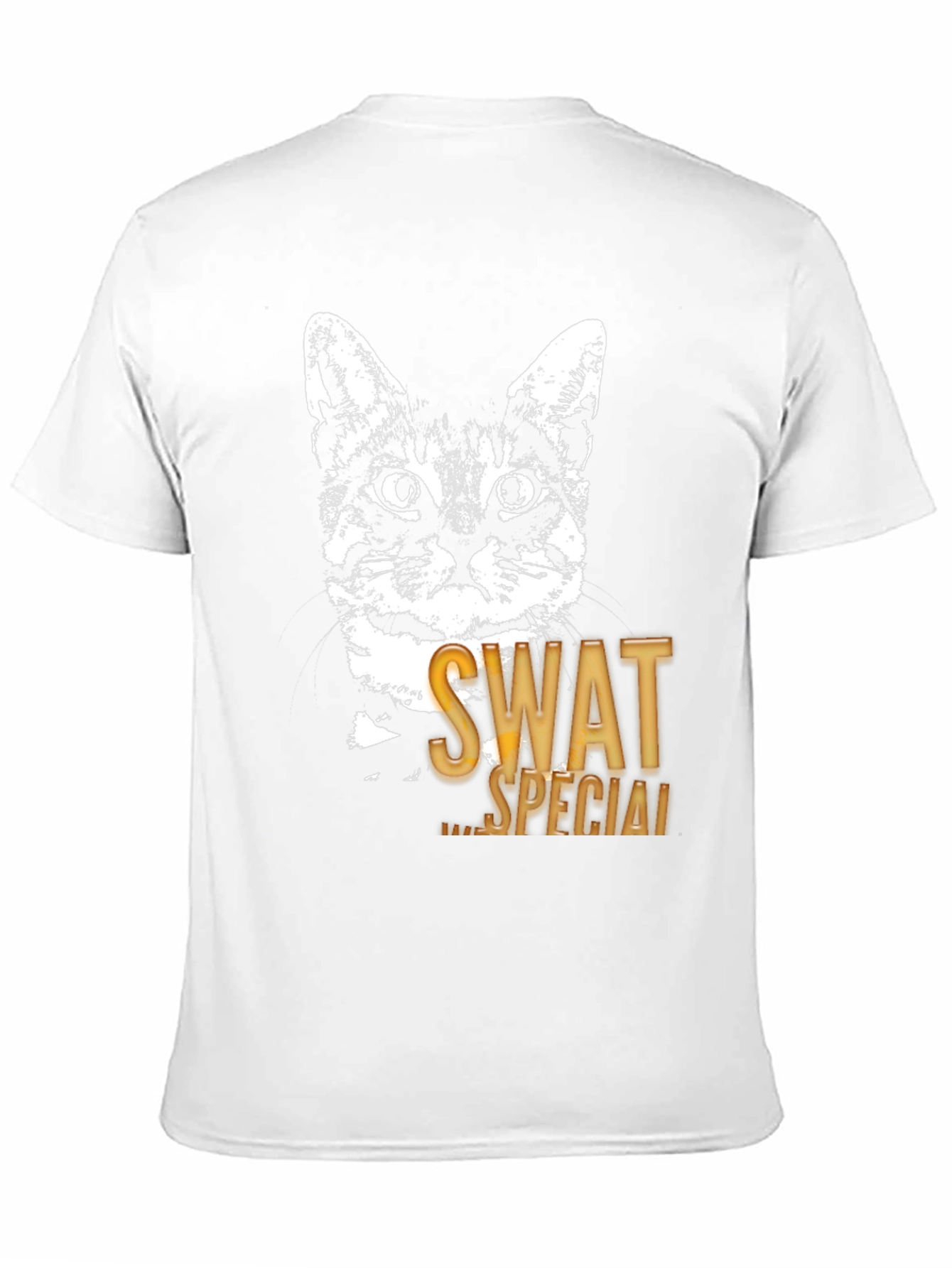 SWAT Cat Graphic T-Shirt - Special Ops Feline Tee