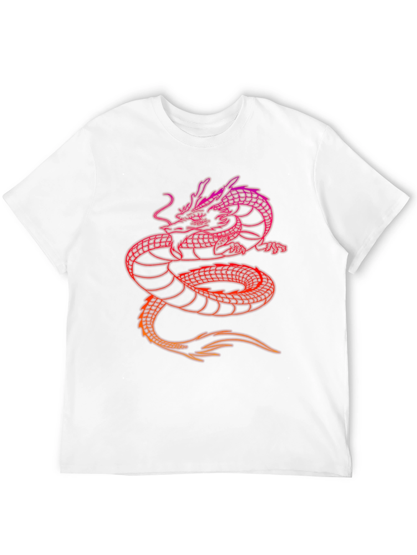 Dragon Graphic Print Tee - Black
