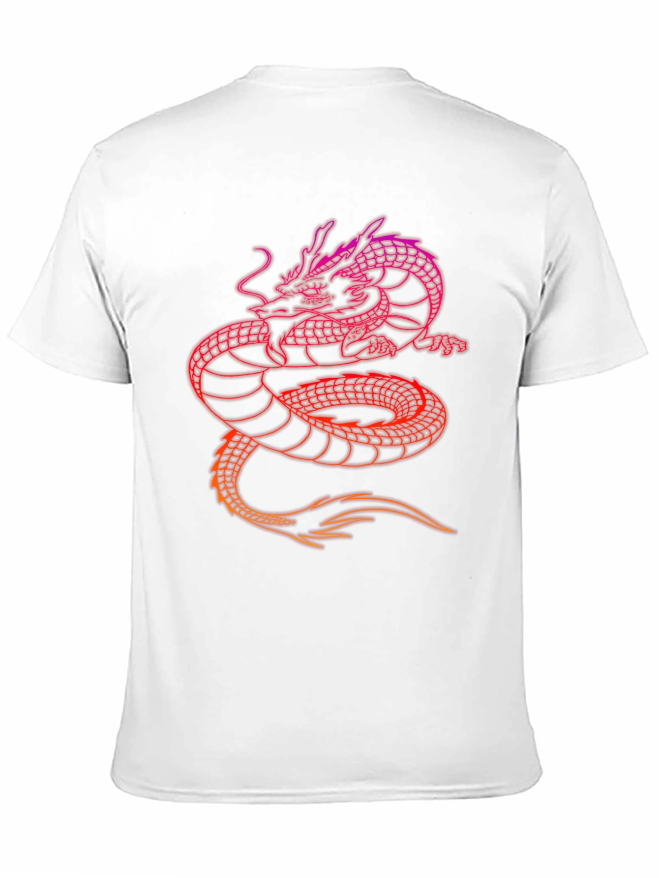 Dragon Graphic Print Tee - Black